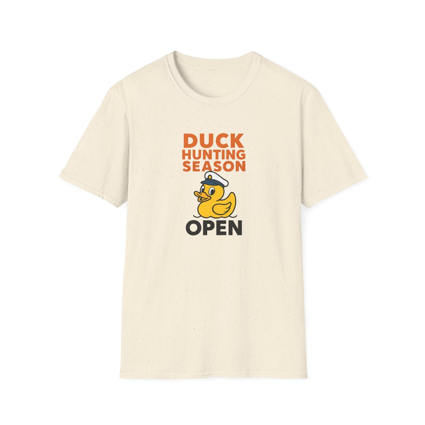 Duck Hunting Season Open – Retro Rubber Duck Captain Adults Unisex Cruise T-Shirt