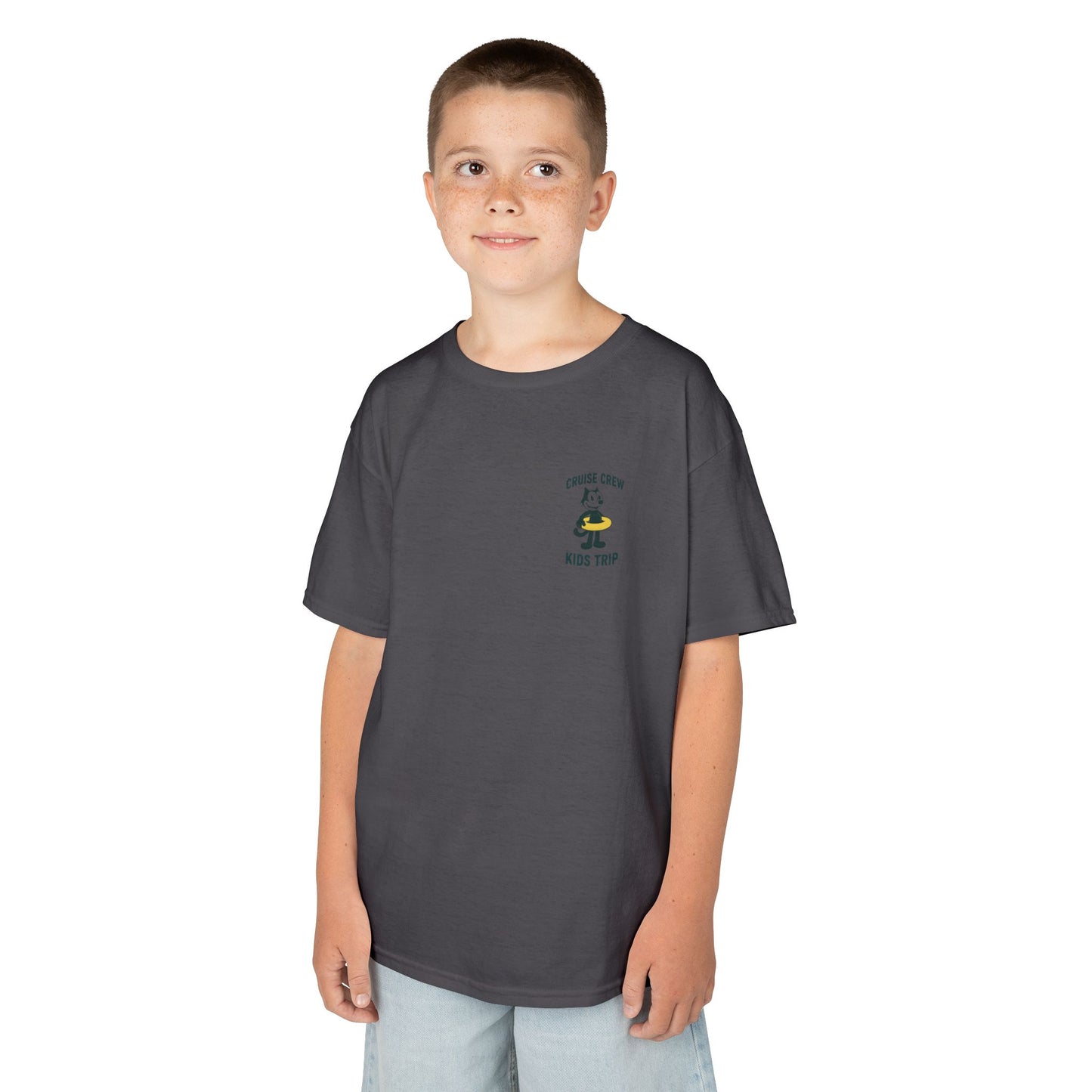 Cruise Crew – Kids Trip Beach Vintage Cartoon T-Shirt (Public Domain Felix the Cat)