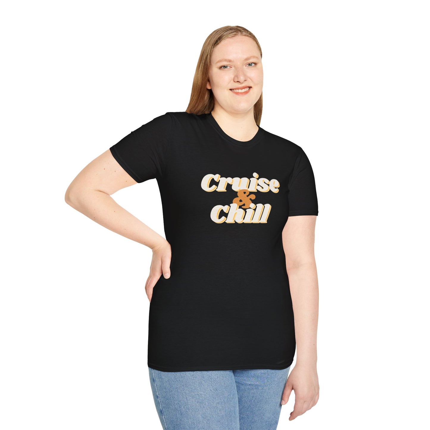 “Cruise and Chill" T-Shirt | Relaxing Cruise Vacation Tee for Men & Women”