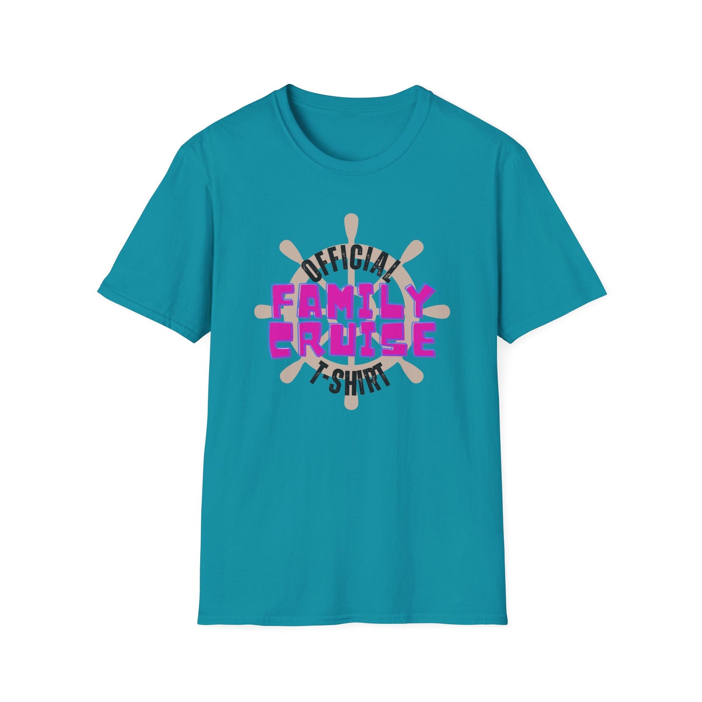 “Official Family Cruise" T-Shirt | 1960s Retro Family Cruise Tee for Groups