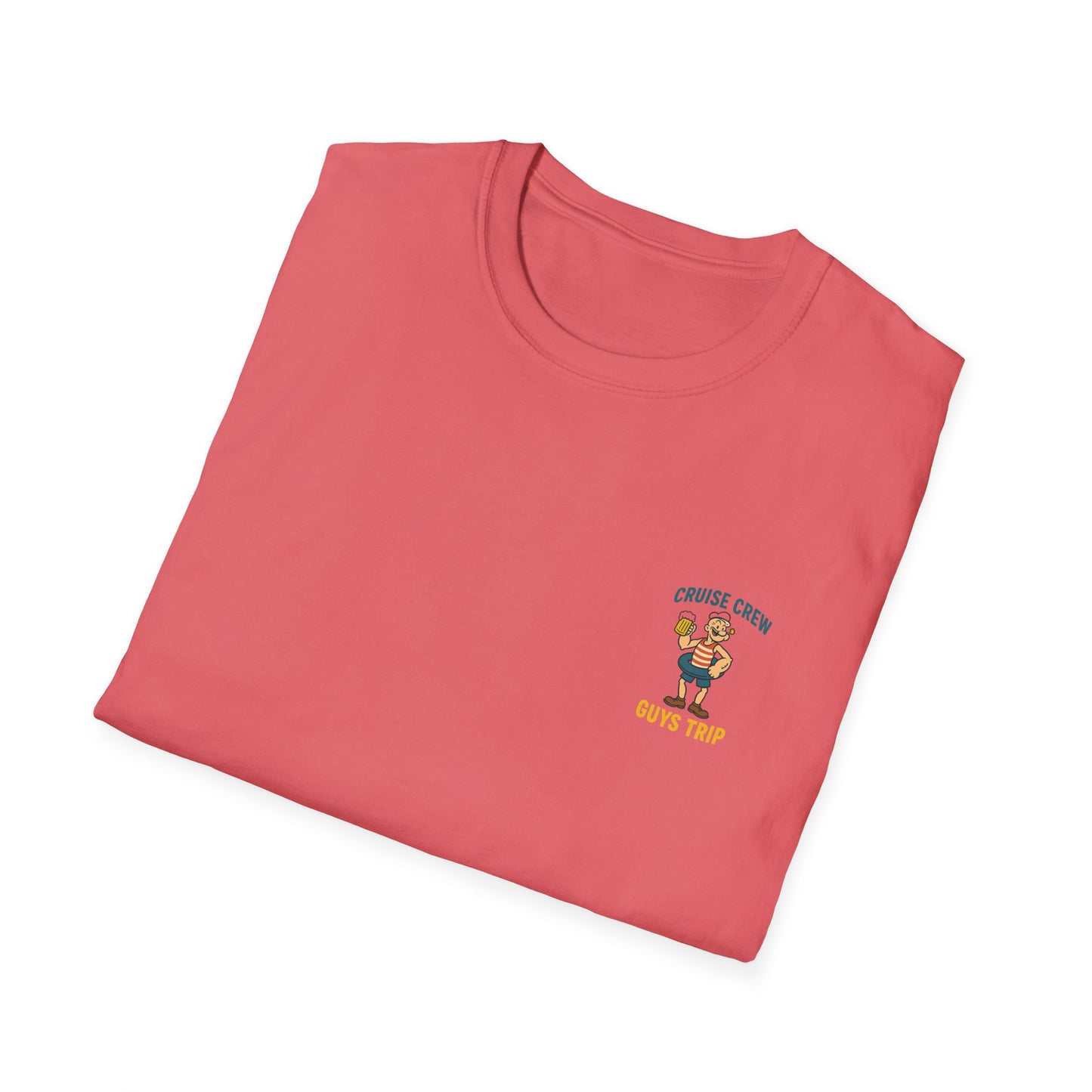Cruise Crew – Guys Trip Beach Vintage Cartoon T-Shirt (Public Domain Popeye)