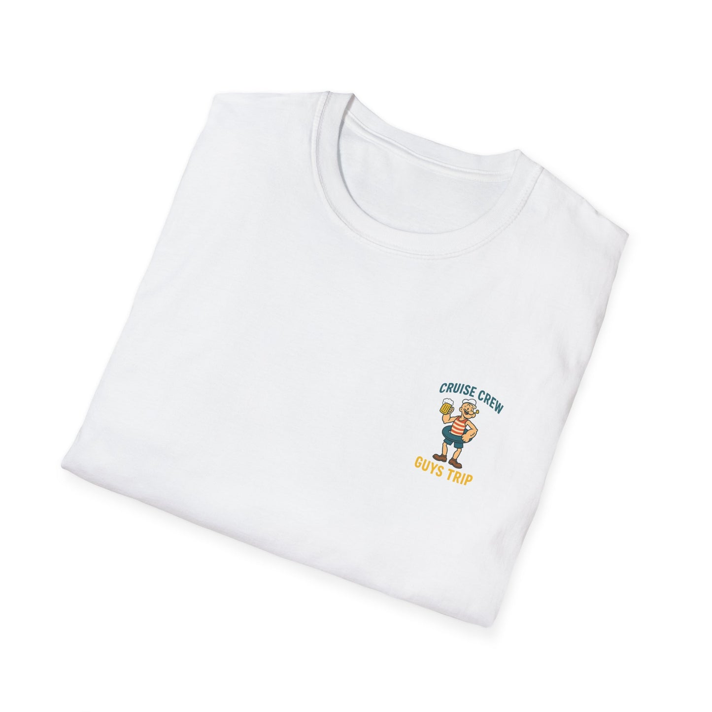 Cruise Crew – Guys Trip Beach Vintage Cartoon T-Shirt (Public Domain Popeye)