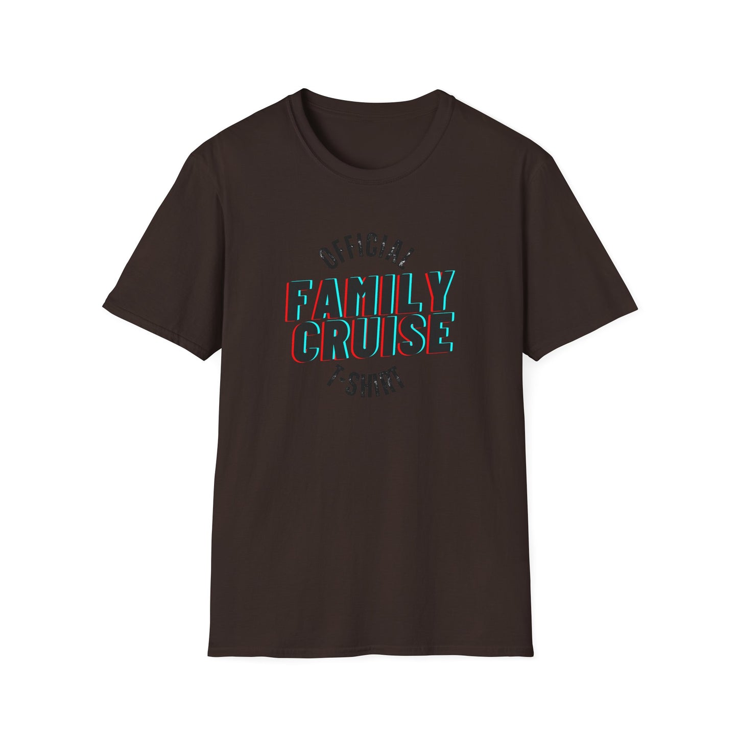 “Official Family Cruise" T-Shirt | 1980s Retro Cruise Tee for Families & Groups
