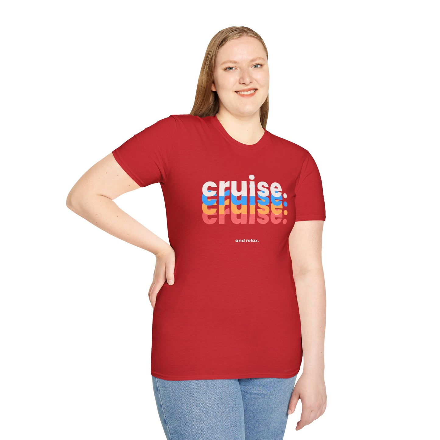 “Cruise and Relax" T-Shirt | Casual Cruise Vacation Tee for Men & Women