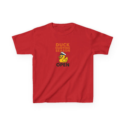Duck Hunting Season Open – Retro Rubber Duck Captain Kids Cruise T-Shirt