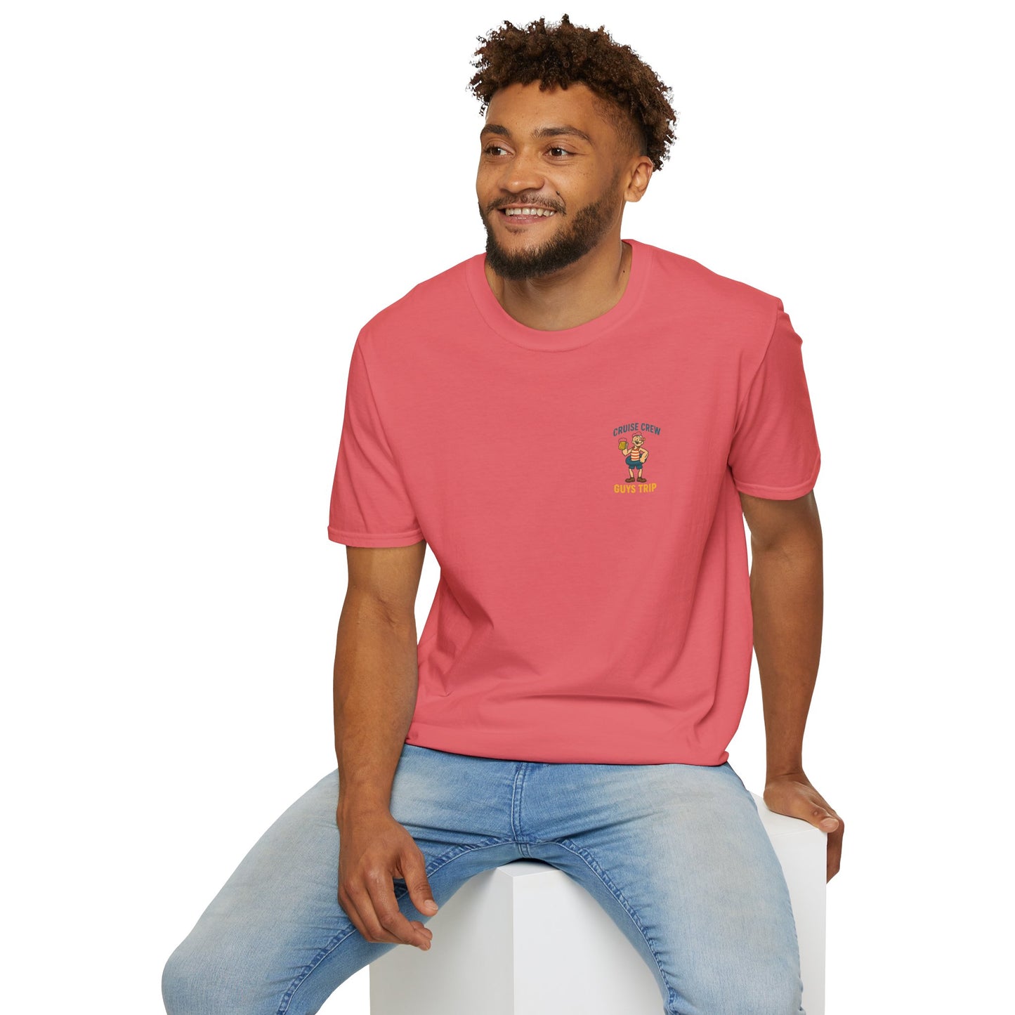 Cruise Crew – Guys Trip Beach Vintage Cartoon T-Shirt (Public Domain Popeye)