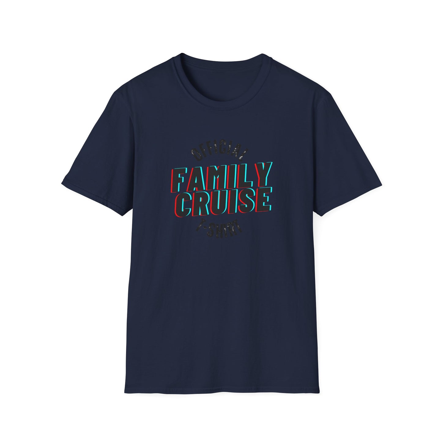 “Official Family Cruise" T-Shirt | 1980s Retro Cruise Tee for Families & Groups