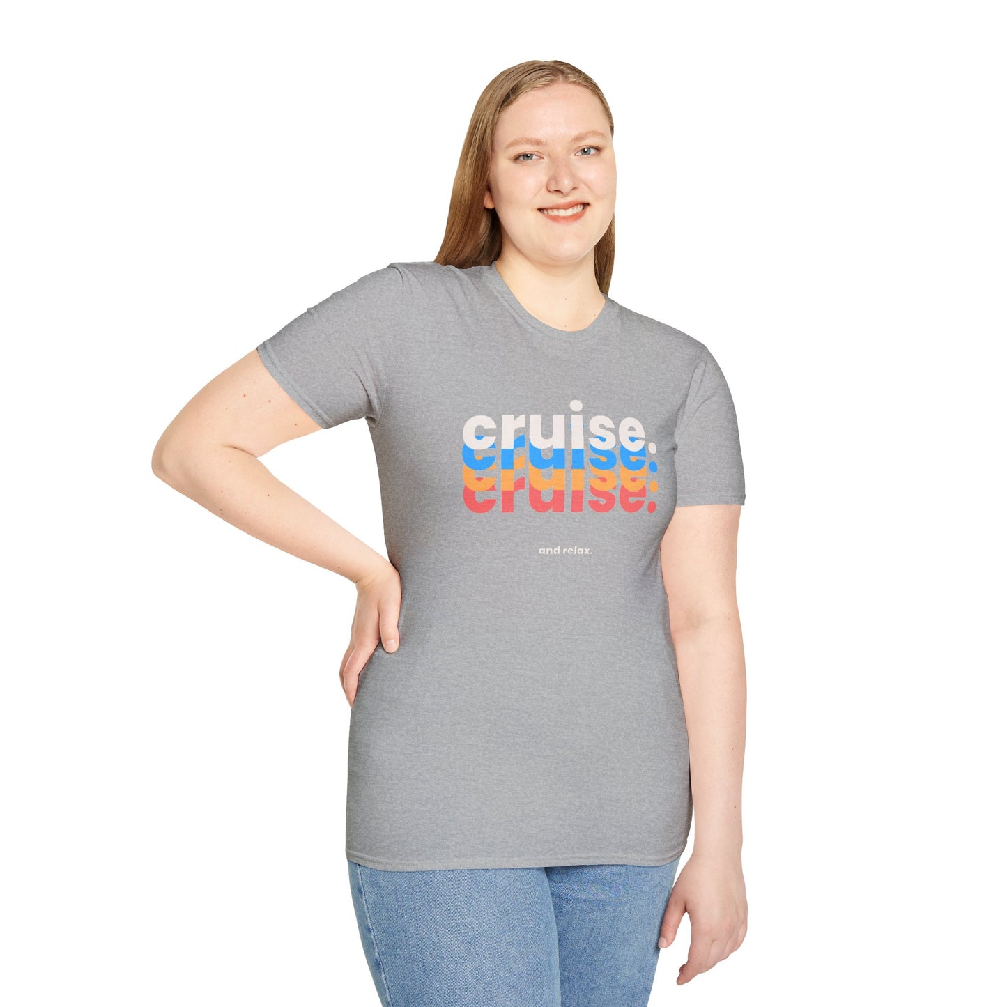 “Cruise and Relax" T-Shirt | Casual Cruise Vacation Tee for Men & Women