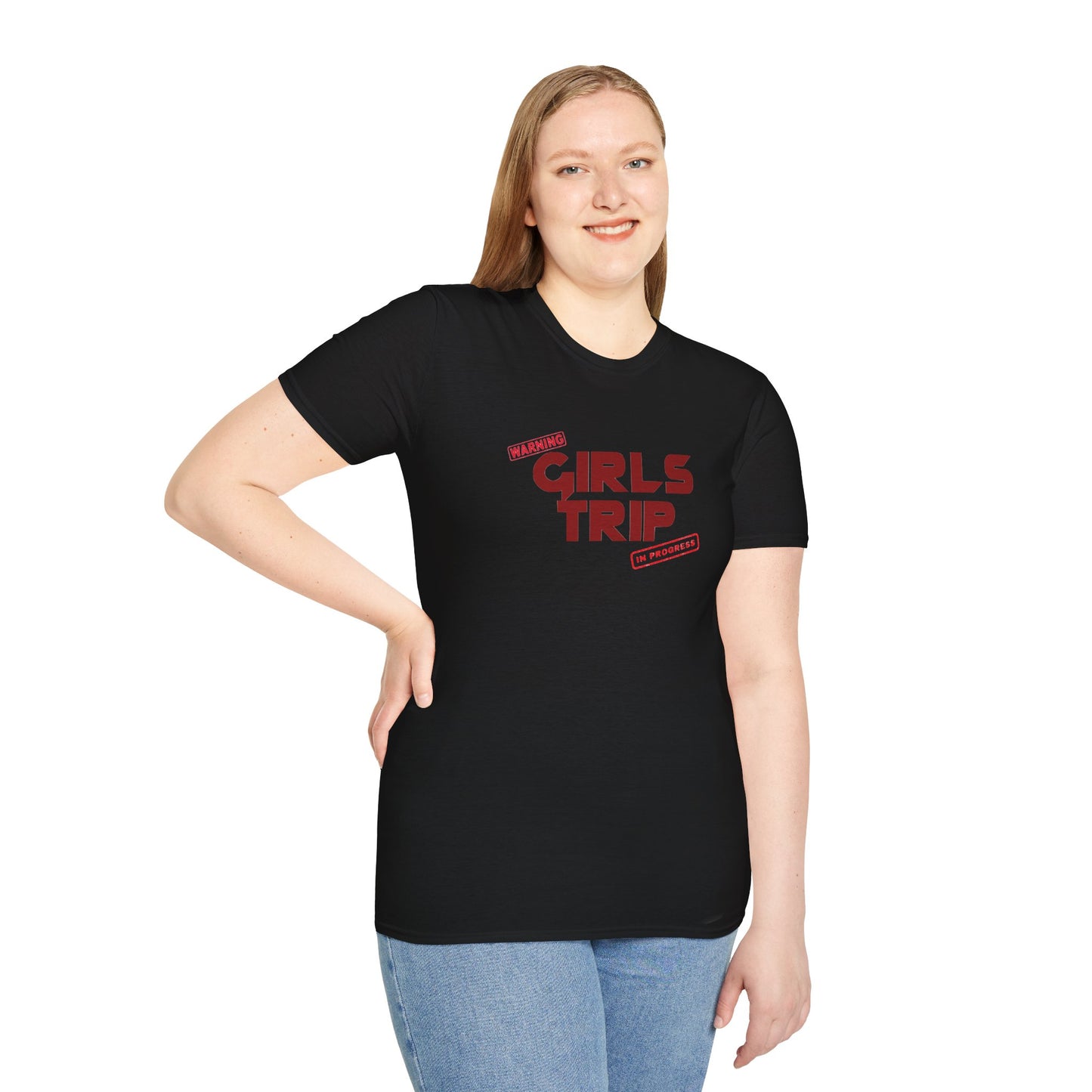 “Warning: Girls Trip in Progress" T-Shirt | Fun Cruise Shirt for Women & Squads