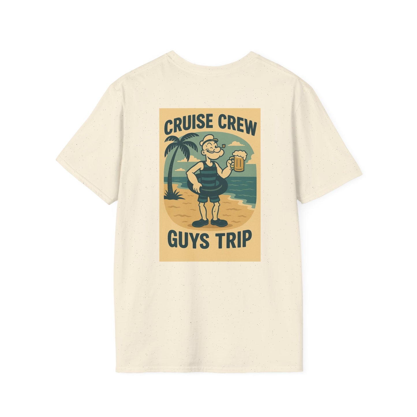 Cruise Crew – Guys Trip Beach Vintage Cartoon T-Shirt (Public Domain Popeye)