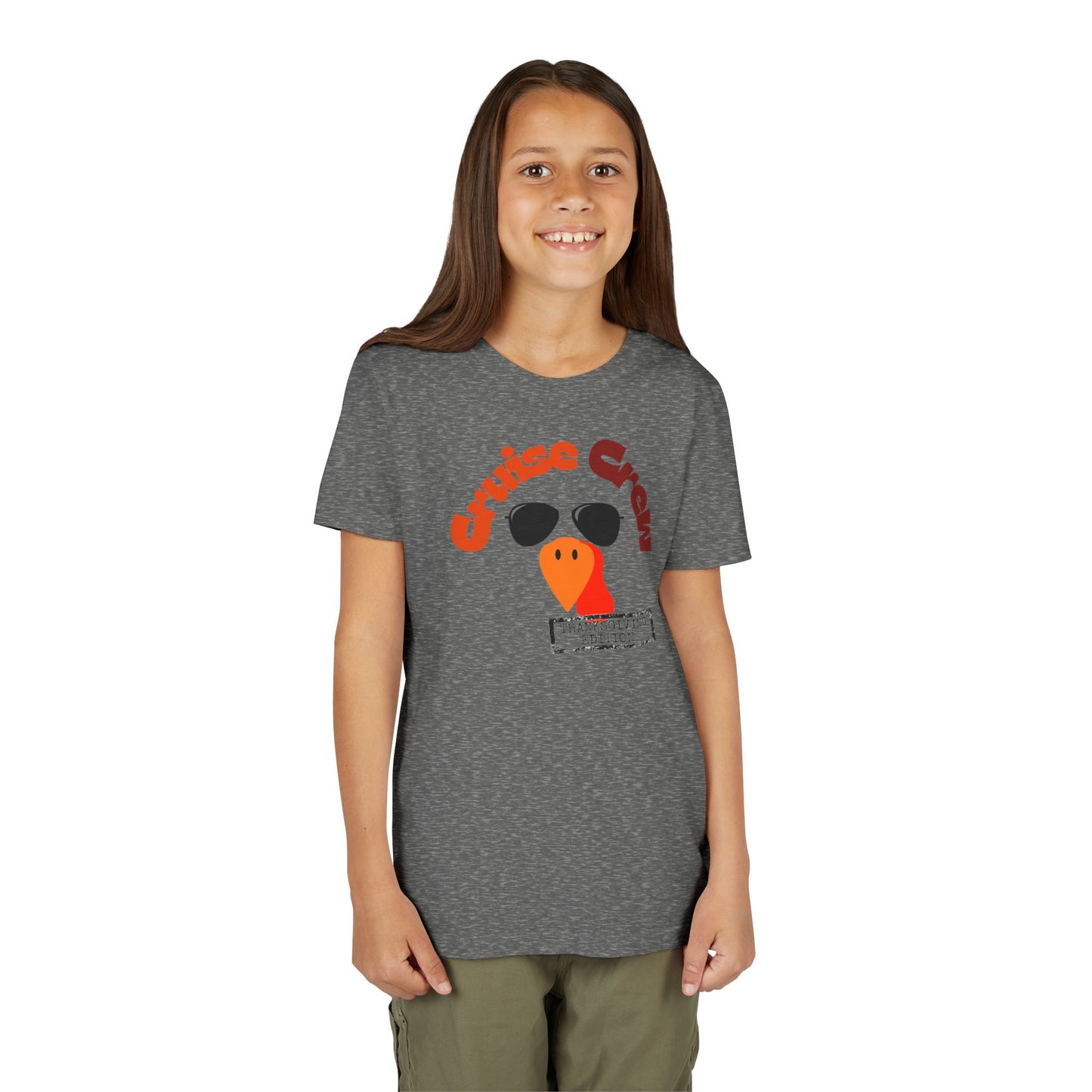 “Cruise Crew Thanksgiving Edition" Kids T-Shirt | Holiday Family Cruise Shirt