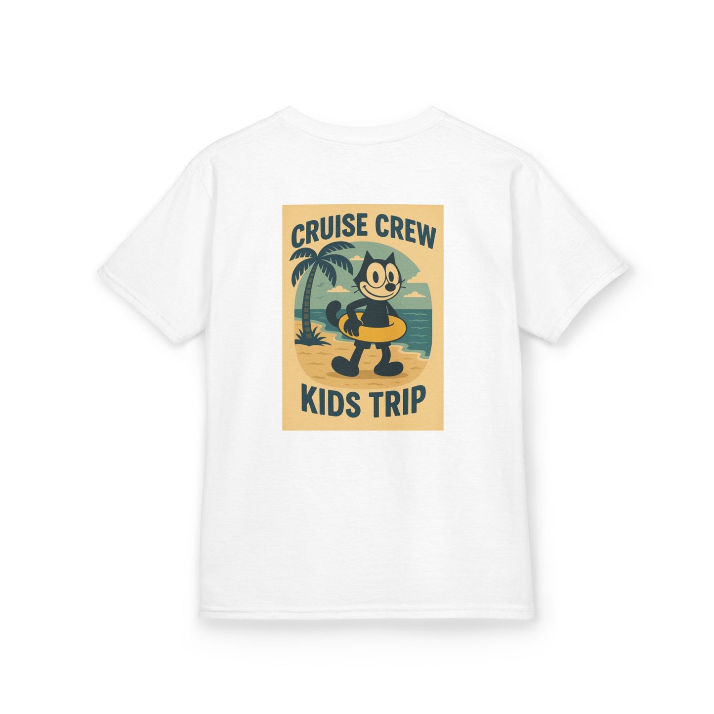Cruise Crew – Kids Trip Beach Vintage Cartoon T-Shirt (Public Domain Felix the Cat)