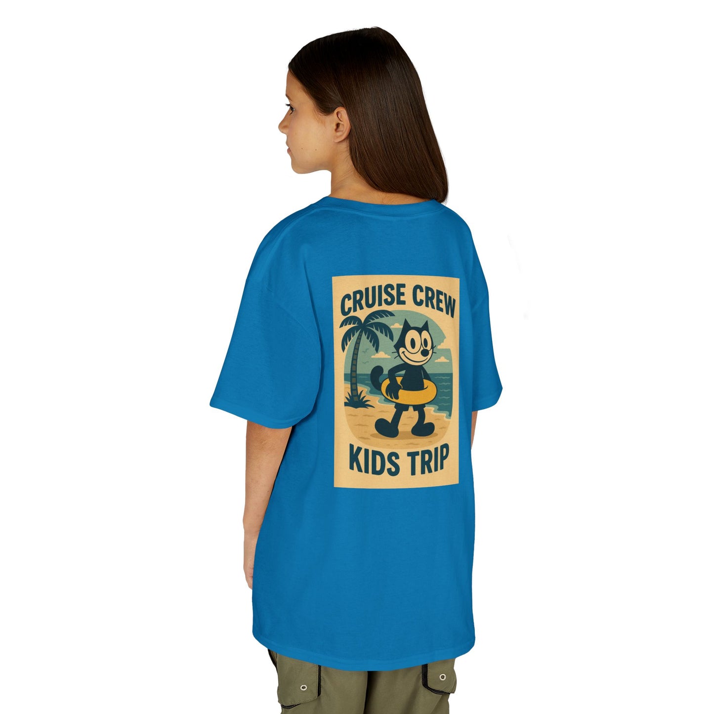 Cruise Crew – Kids Trip Beach Vintage Cartoon T-Shirt (Public Domain Felix the Cat)