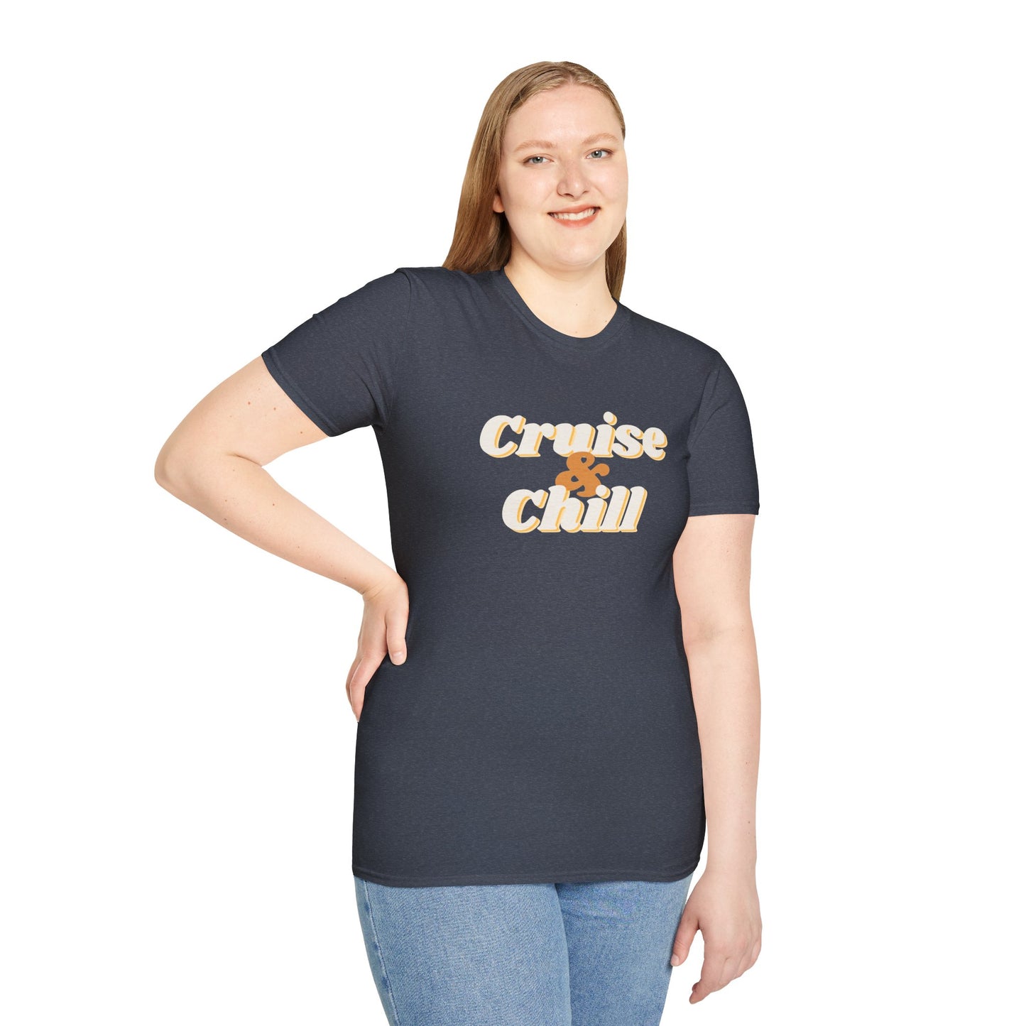 “Cruise and Chill" T-Shirt | Relaxing Cruise Vacation Tee for Men & Women”