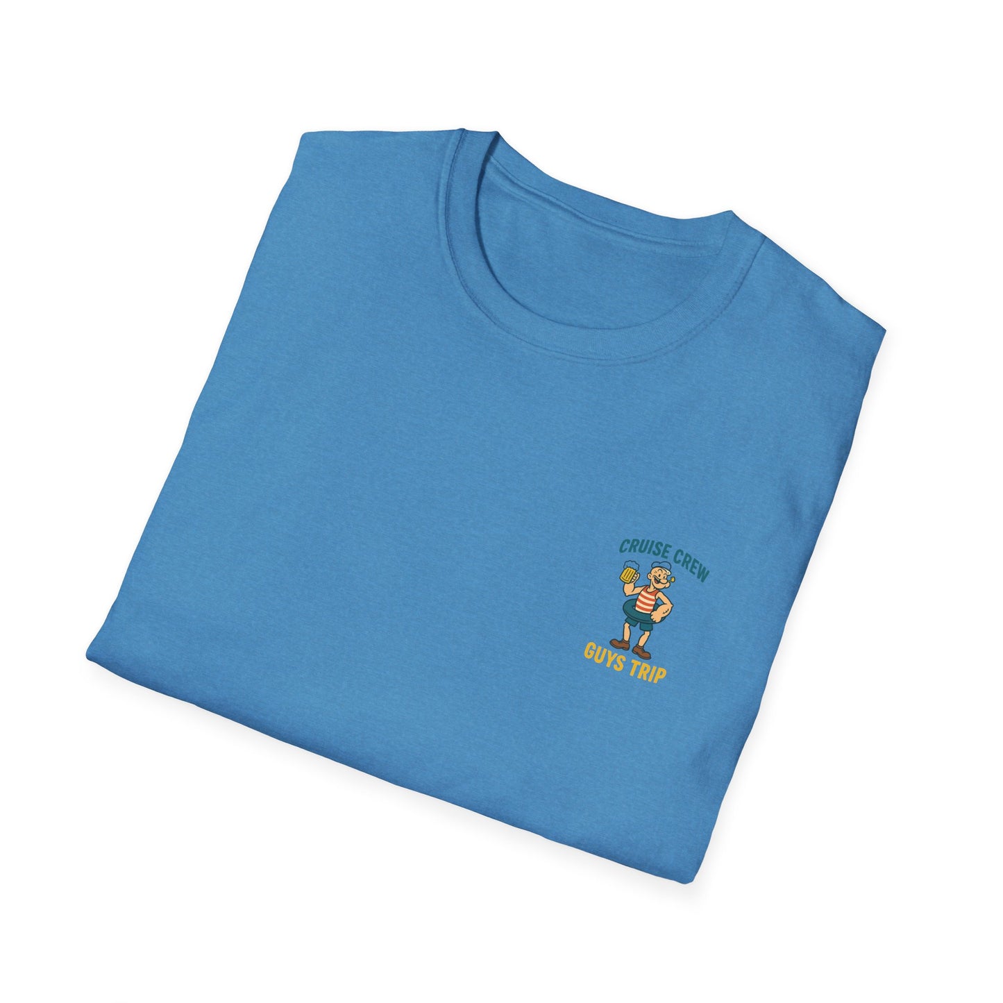 Cruise Crew – Guys Trip Ship Deck Vintage Cartoon T-Shirt (Public Domain Popeye)
