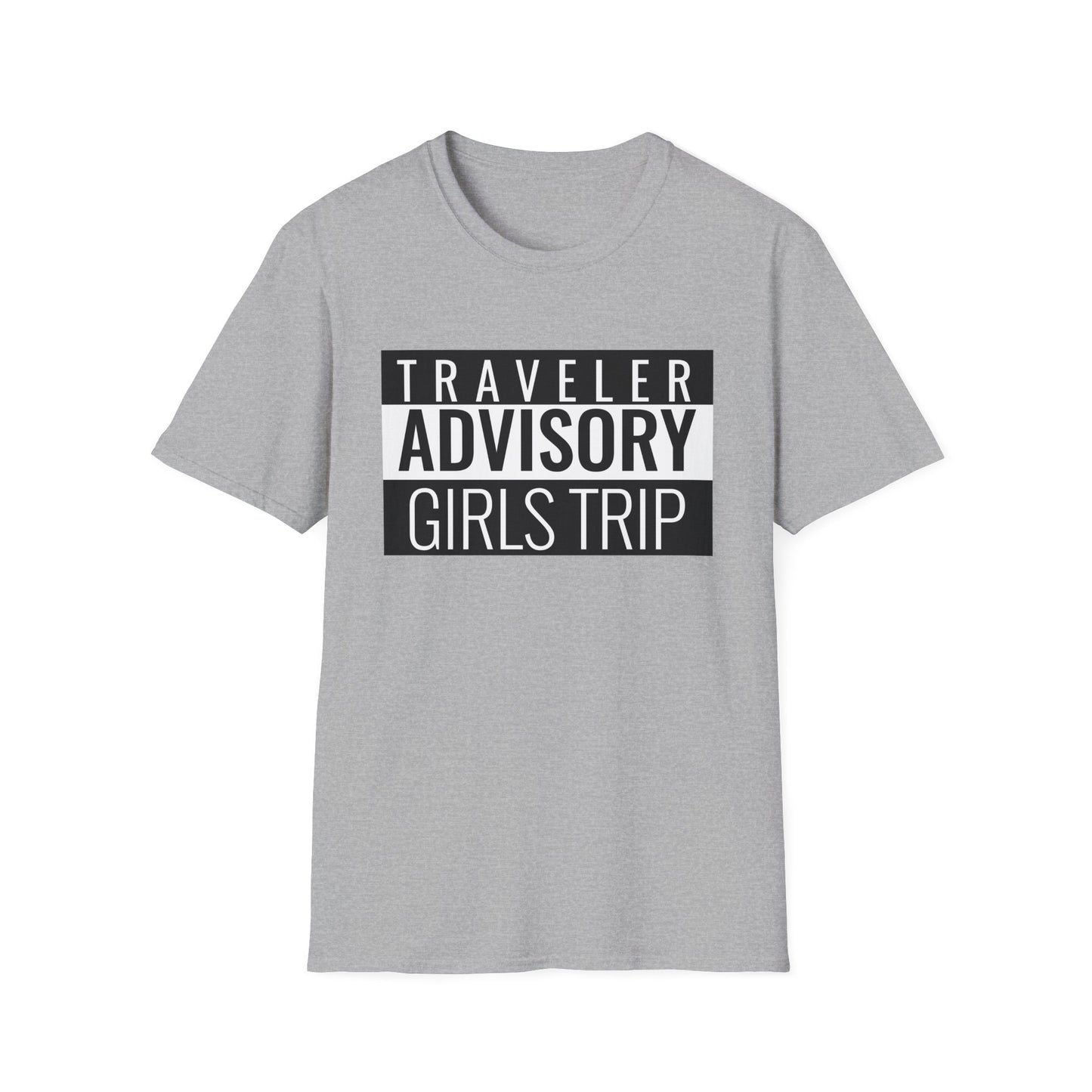 “Traveler Advisory Girls Trip" T-Shirt | Fun Cruise Shirt for Women & Squads