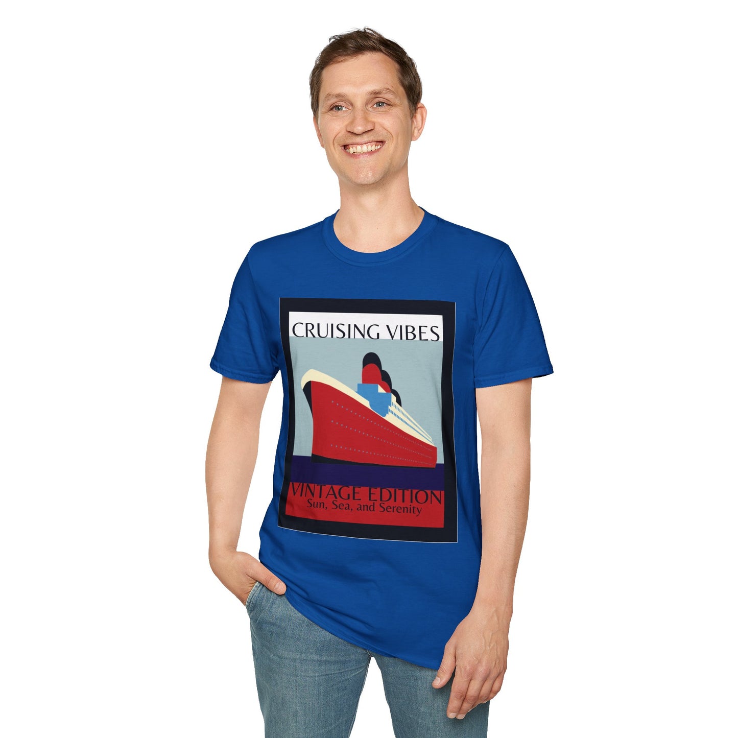 “Cruising Vibes" T-Shirt | Relaxed Cruise Vacation Tee for Men & Women