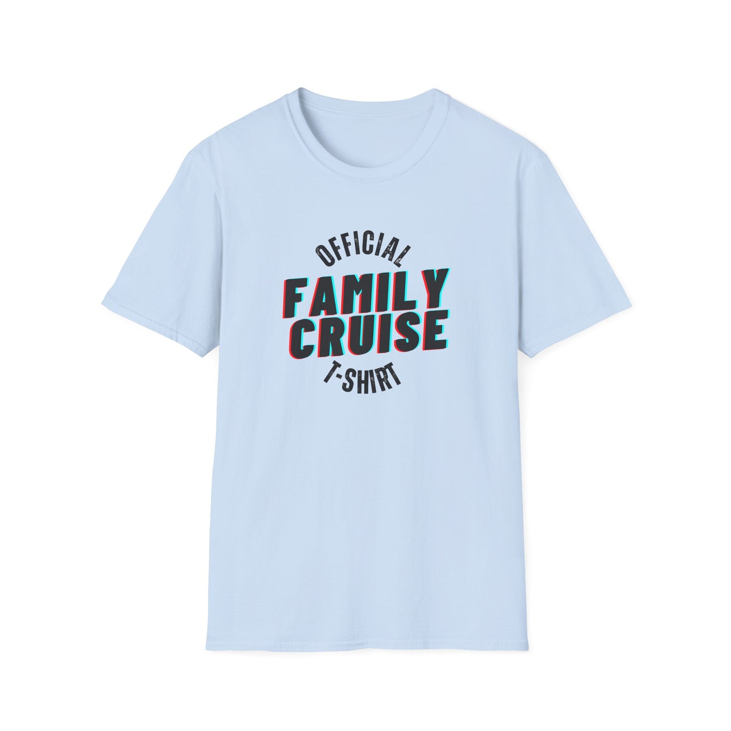 “Official Family Cruise" T-Shirt | 1980s Retro Cruise Tee for Families & Groups