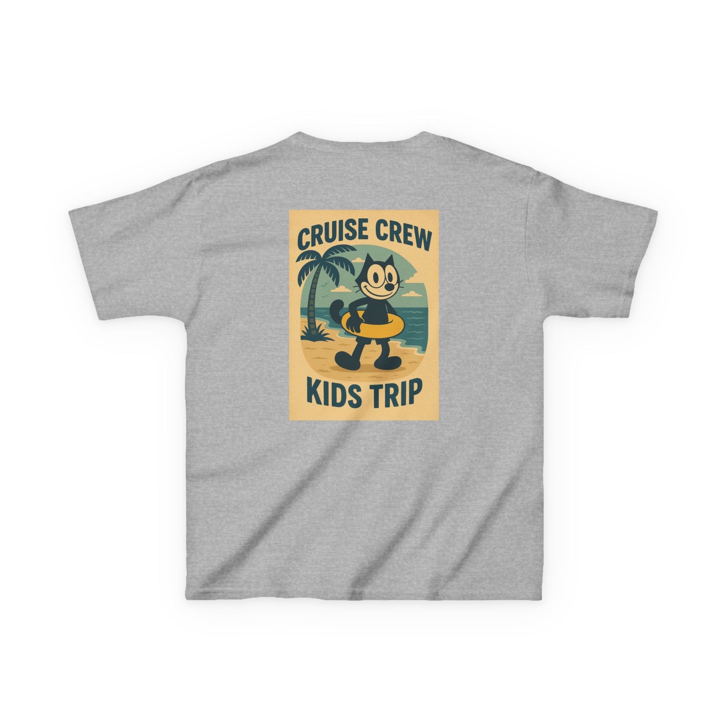 Cruise Crew – Kids Trip Beach Vintage Cartoon T-Shirt (Public Domain Felix the Cat)