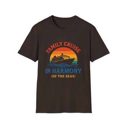 “In Harmony (of the Seas)" Family Cruise T-Shirt | Matching Family Cruise Shirt for Adults