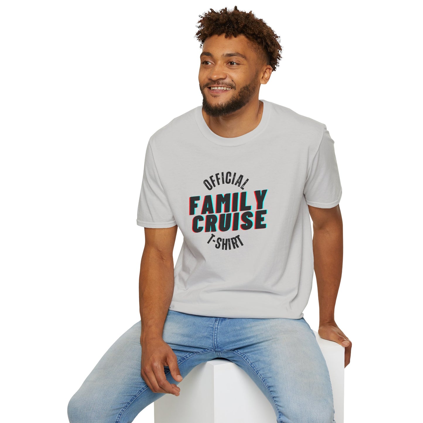 “Official Family Cruise" T-Shirt | 1980s Retro Cruise Tee for Families & Groups