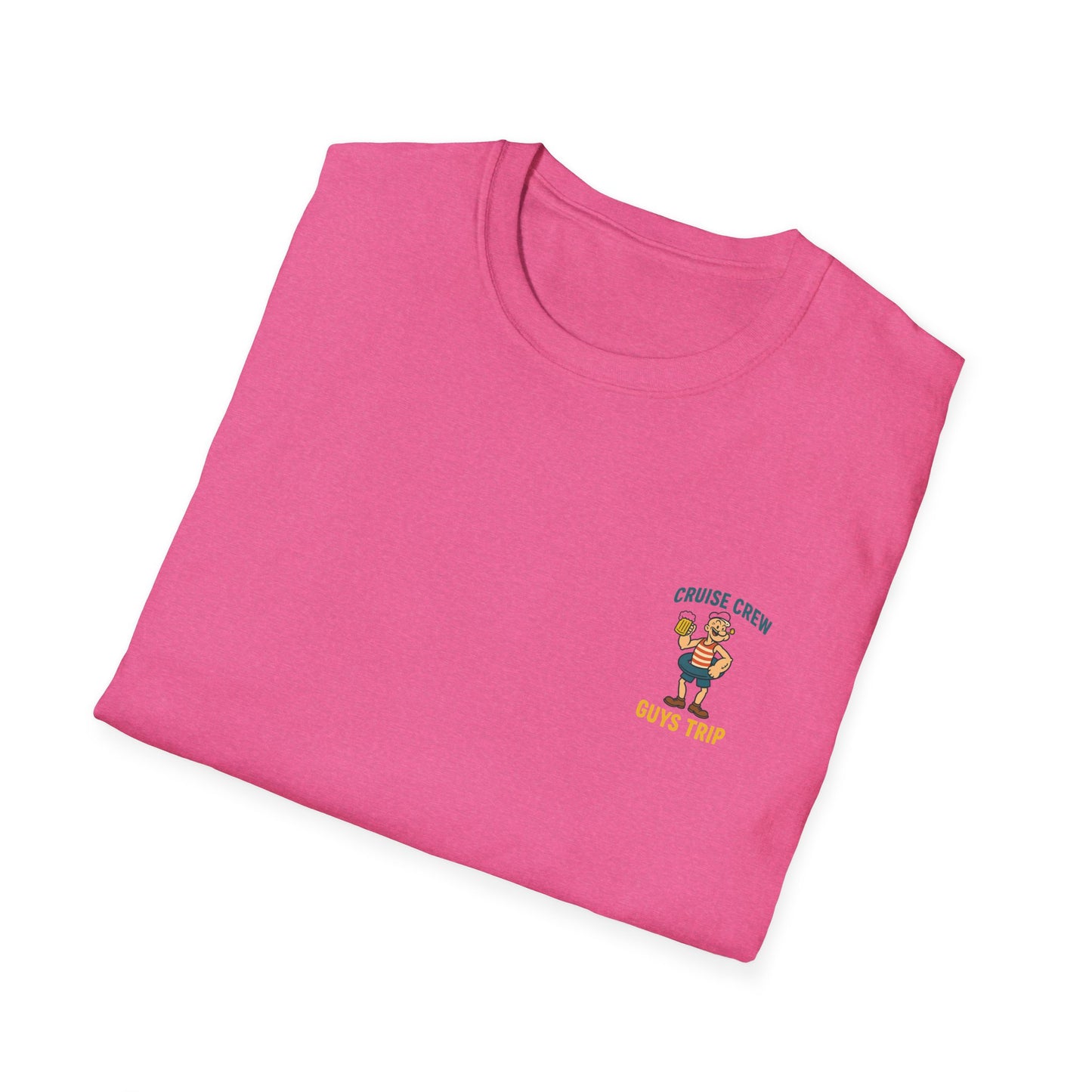 Cruise Crew – Guys Trip Beach Vintage Cartoon T-Shirt (Public Domain Popeye)