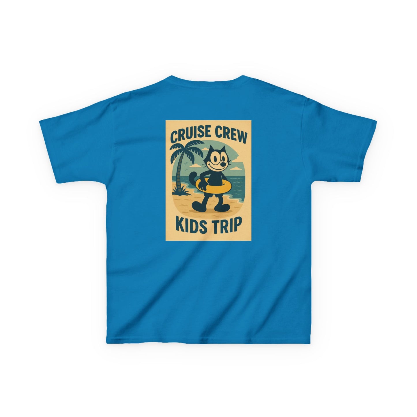 Cruise Crew – Kids Trip Beach Vintage Cartoon T-Shirt (Public Domain Felix the Cat)