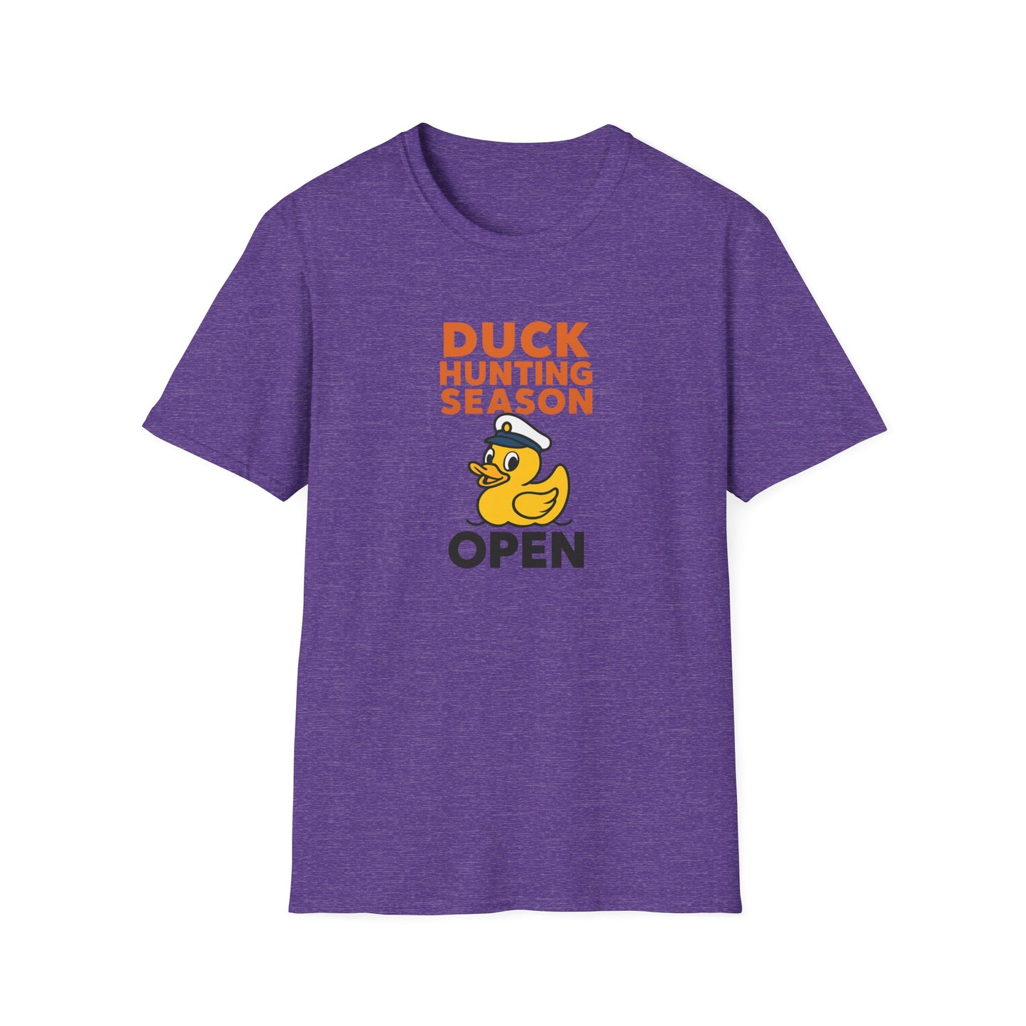 Duck Hunting Season Open – Retro Rubber Duck Captain Adults Unisex Cruise T-Shirt
