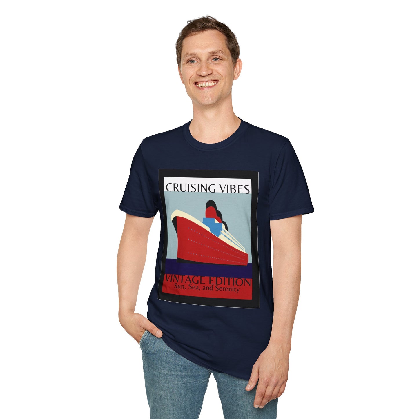 “Cruising Vibes" T-Shirt | Relaxed Cruise Vacation Tee for Men & Women