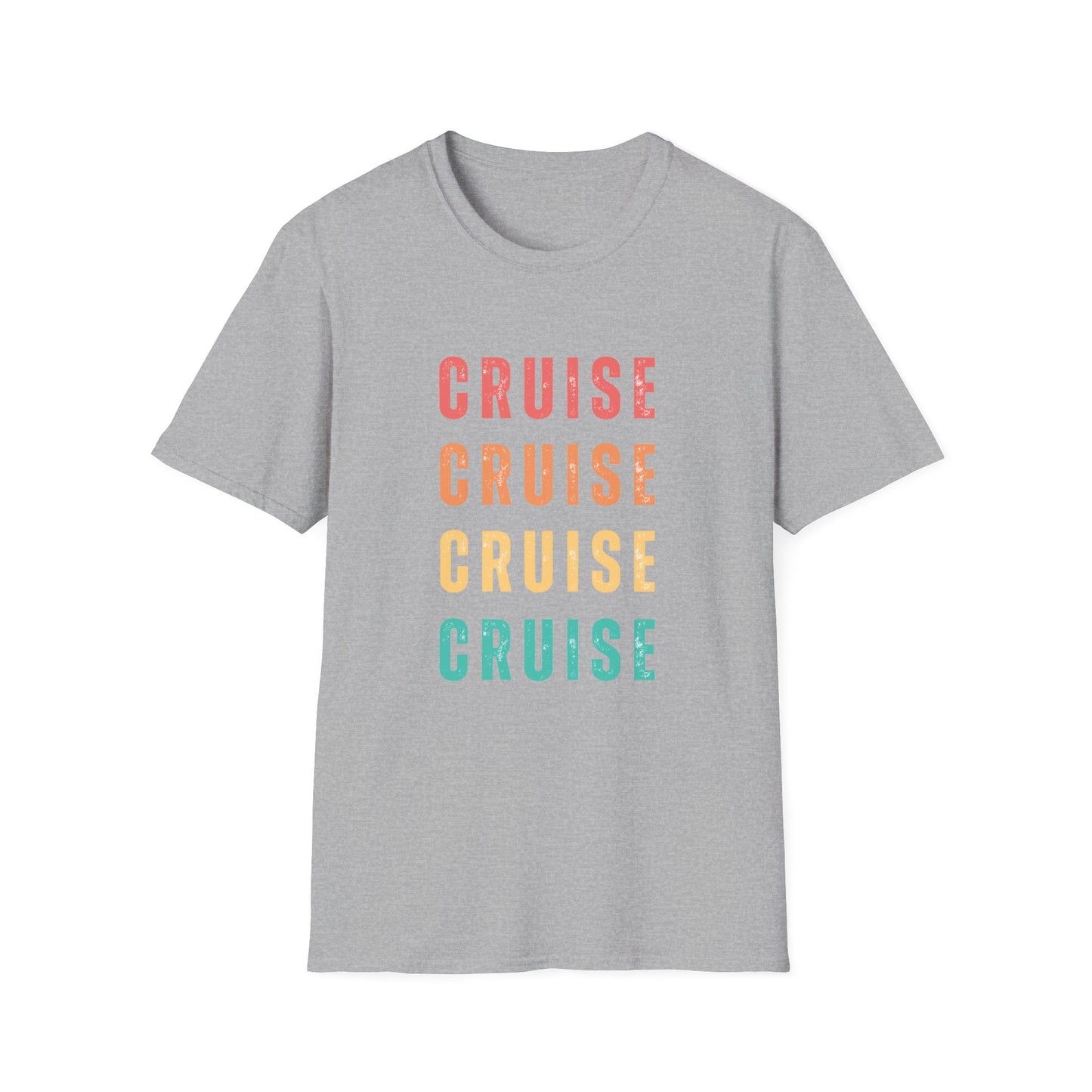 “Cruise Cruise Cruise Cruise" T-Shirt | Fun Multicolor Cruise Vacation Tee