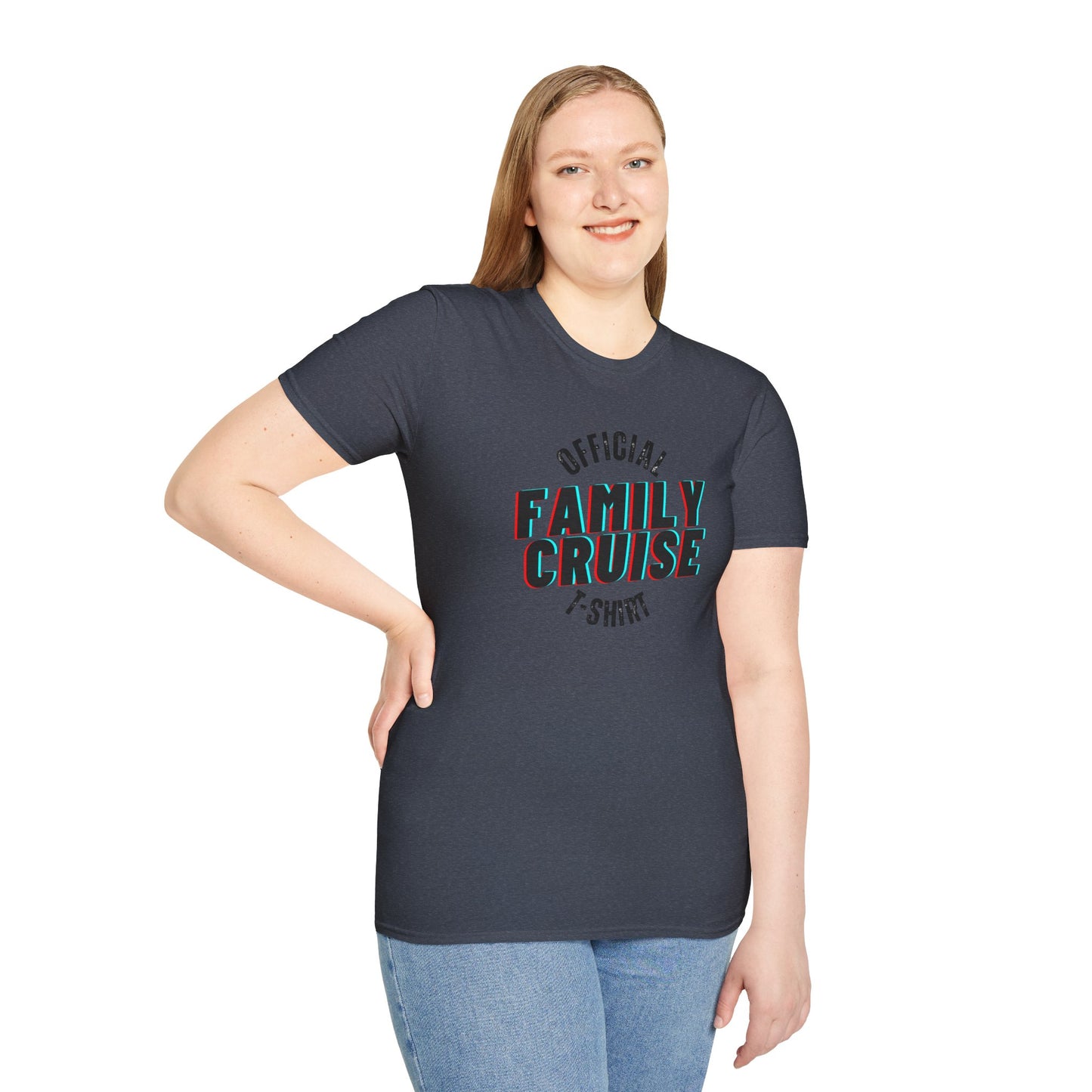 “Official Family Cruise" T-Shirt | 1980s Retro Cruise Tee for Families & Groups