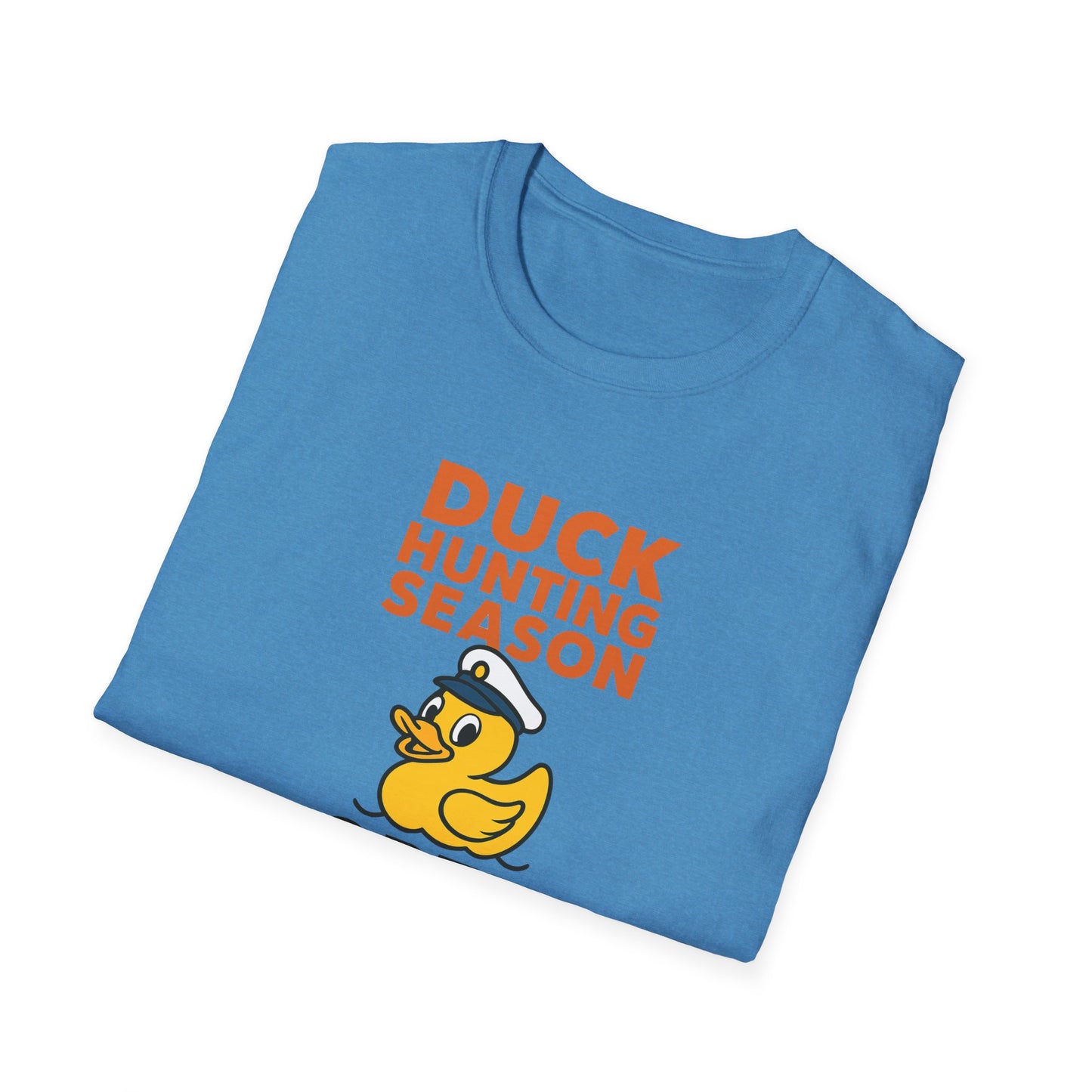 Duck Hunting Season Open – Retro Rubber Duck Captain Adults Unisex Cruise T-Shirt