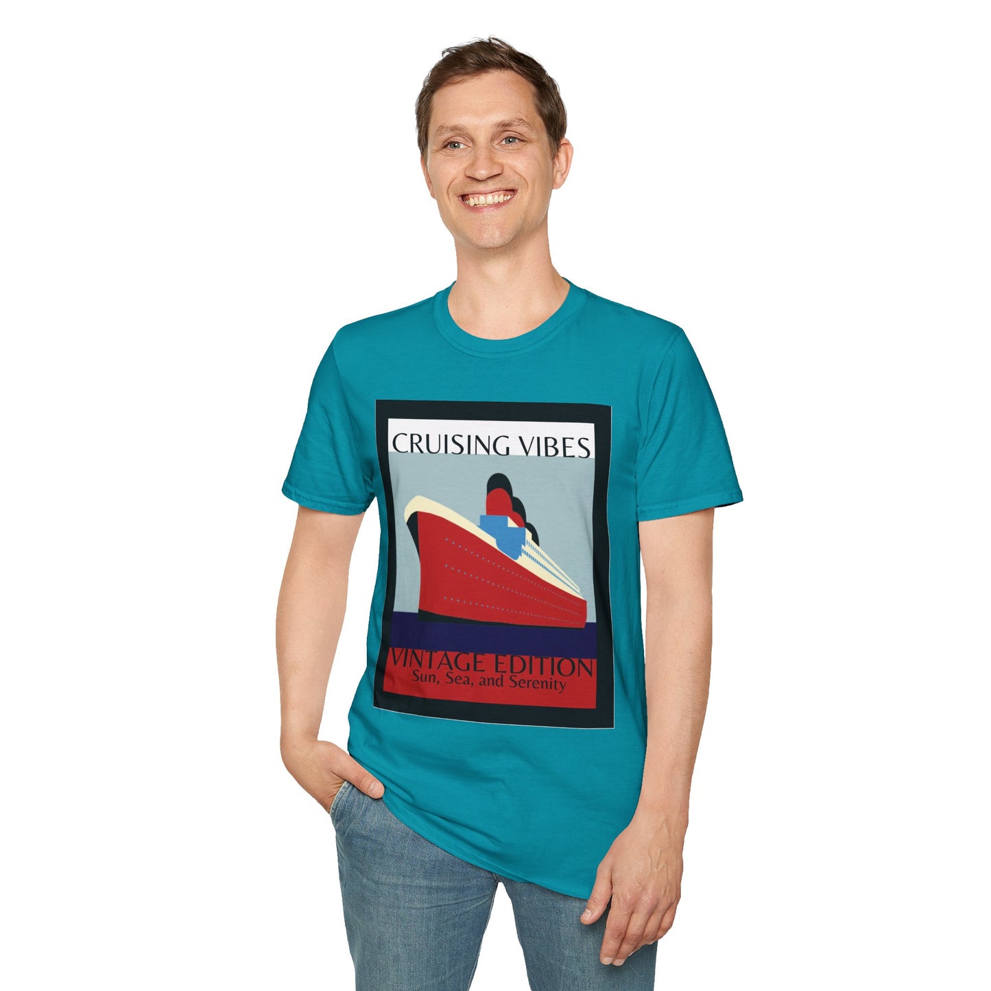 “Cruising Vibes" T-Shirt | Relaxed Cruise Vacation Tee for Men & Women
