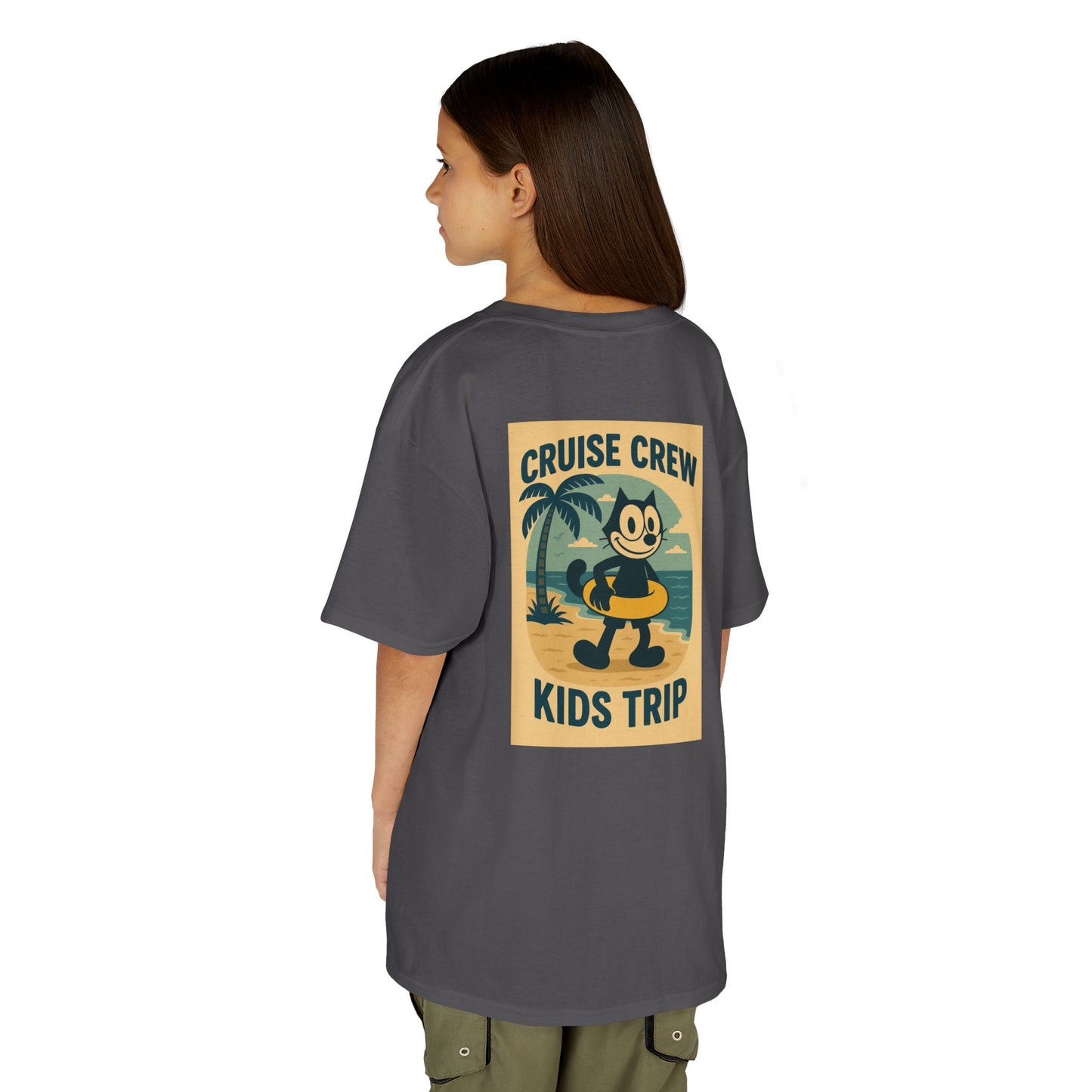 Cruise Crew – Kids Trip Beach Vintage Cartoon T-Shirt (Public Domain Felix the Cat)