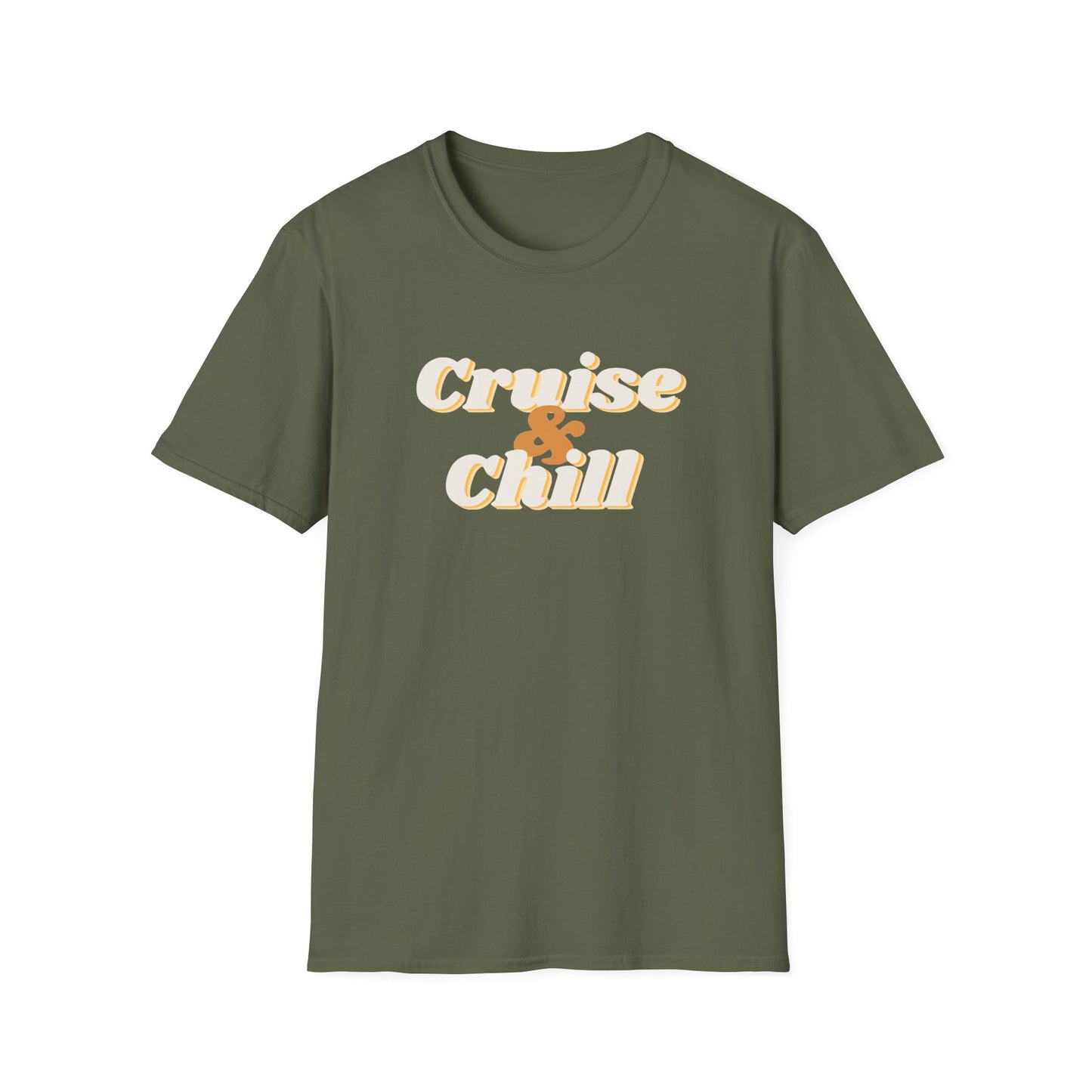 “Cruise and Chill" T-Shirt | Relaxing Cruise Vacation Tee for Men & Women”