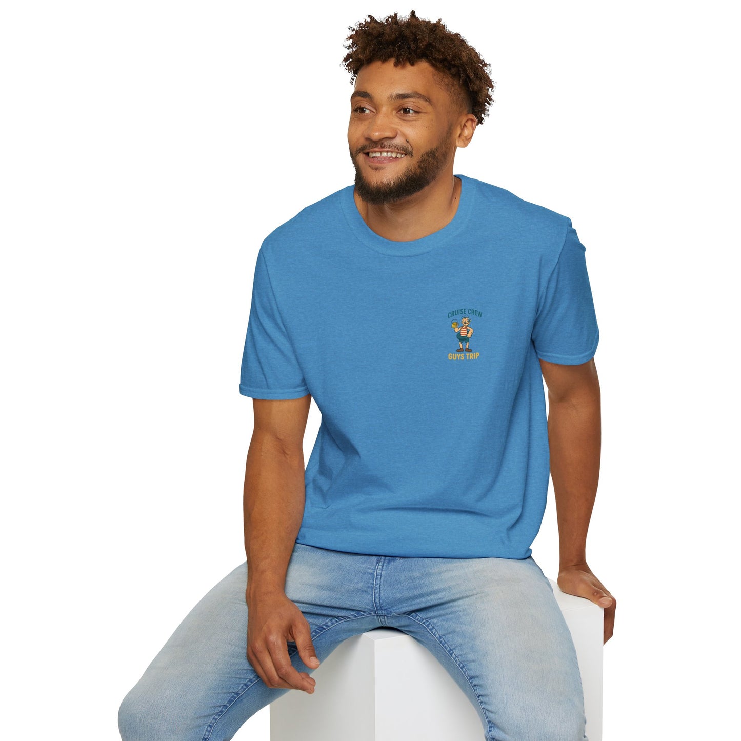 Cruise Crew – Guys Trip Ship Deck Vintage Cartoon T-Shirt (Public Domain Popeye)