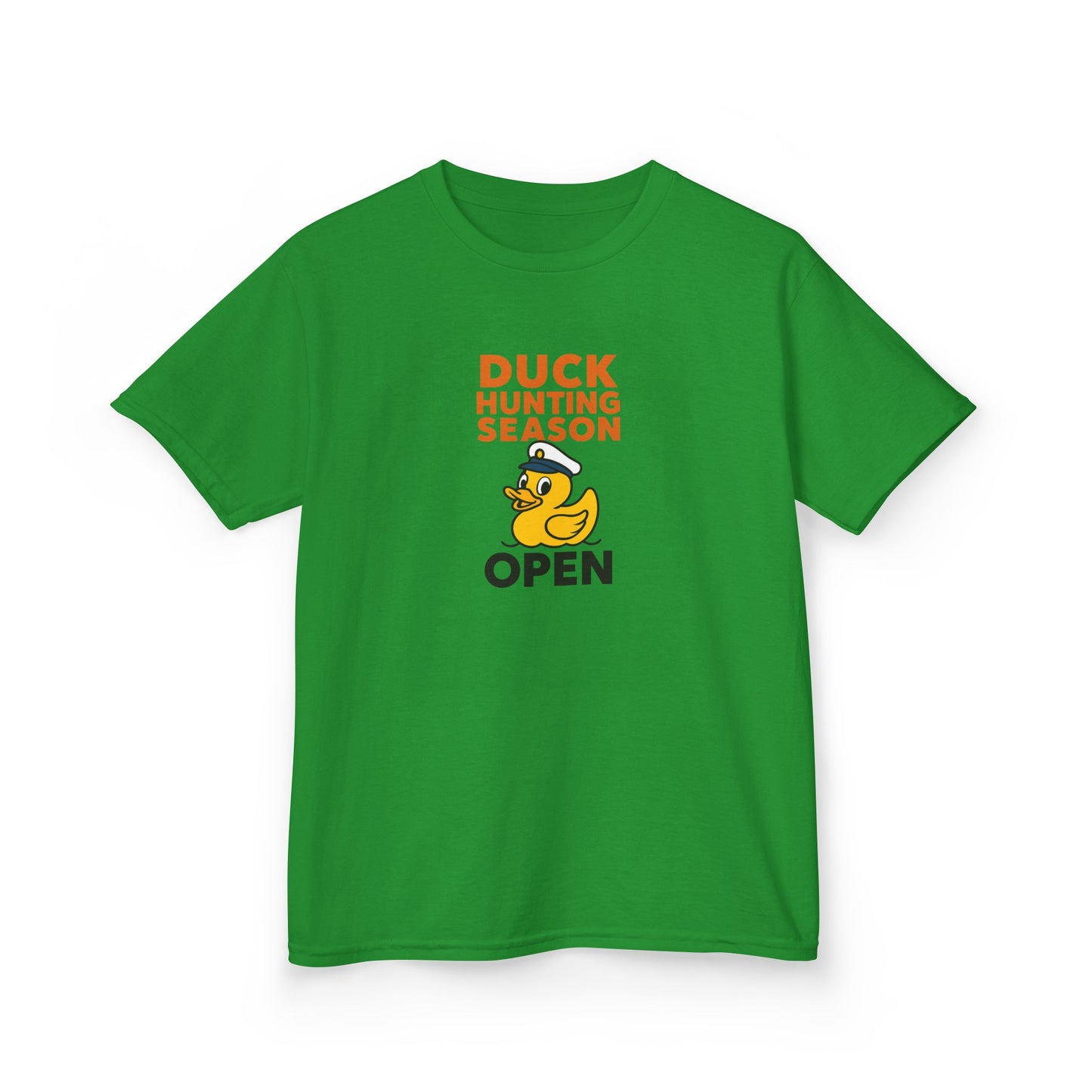 Duck Hunting Season Open – Retro Rubber Duck Captain Kids Cruise T-Shirt