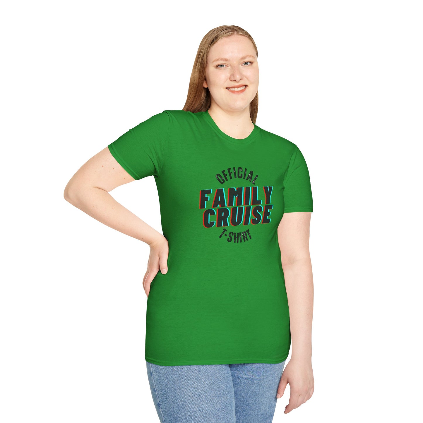 “Official Family Cruise" T-Shirt | 1980s Retro Cruise Tee for Families & Groups