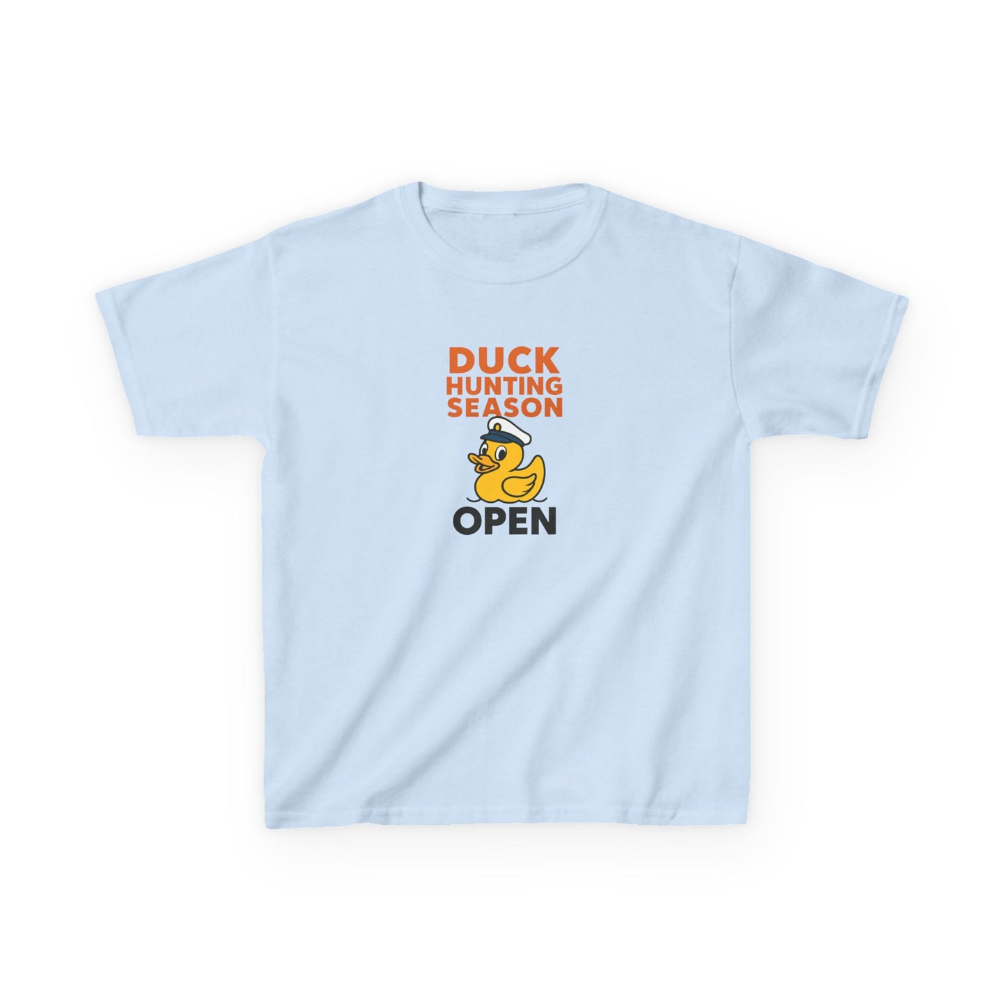 Duck Hunting Season Open – Retro Rubber Duck Captain Kids Cruise T-Shirt