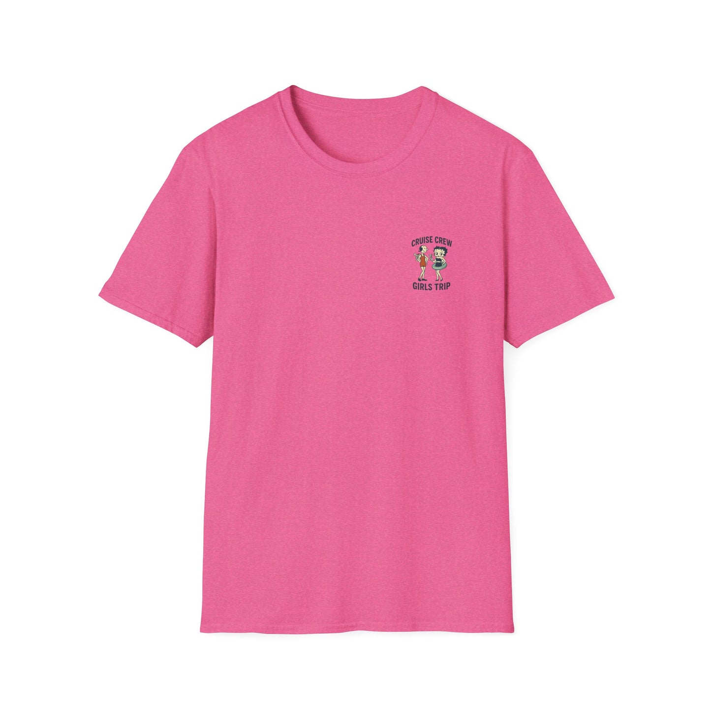 Cruise Crew – Girls Trip Ship Deck Vintage Cartoon T-Shirt (Public Domain Betty Boop & Olive Oyl)