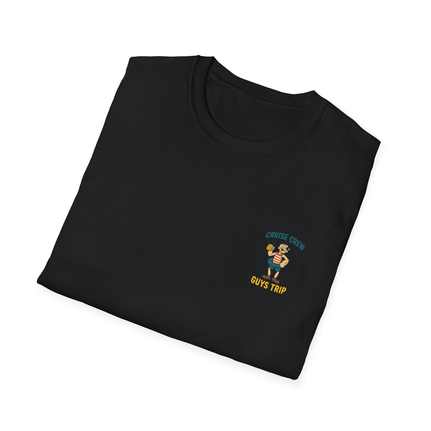 Cruise Crew – Guys Trip Beach Vintage Cartoon T-Shirt (Public Domain Popeye)