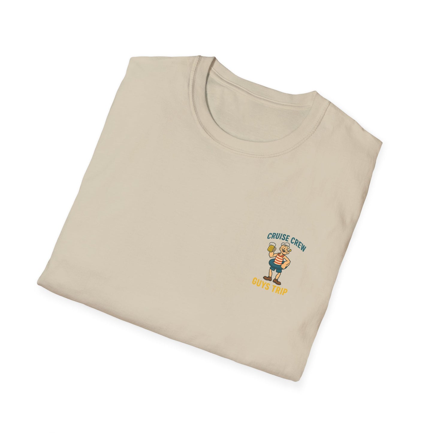 Cruise Crew – Guys Trip Beach Vintage Cartoon T-Shirt (Public Domain Popeye)