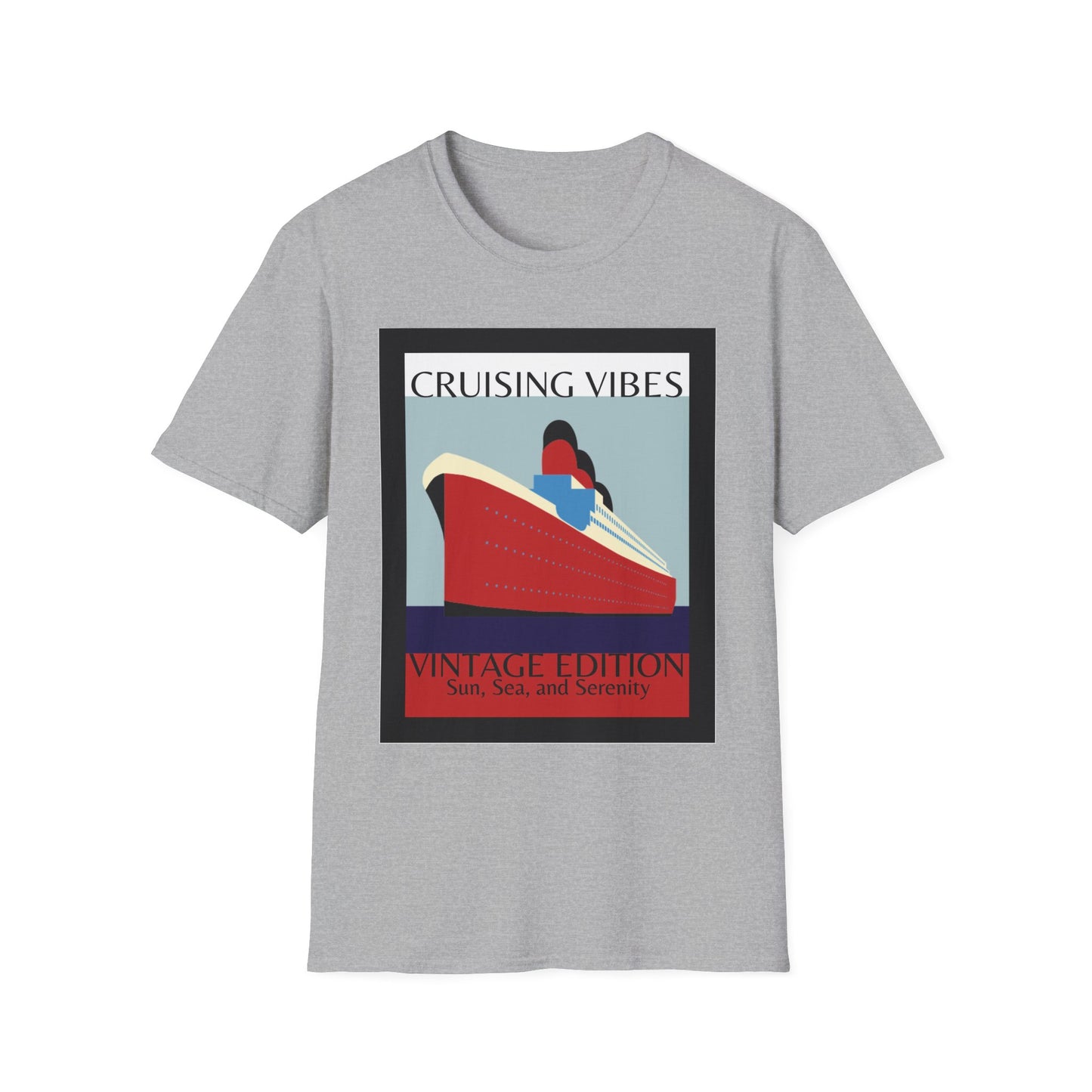 “Cruising Vibes" T-Shirt | Relaxed Cruise Vacation Tee for Men & Women