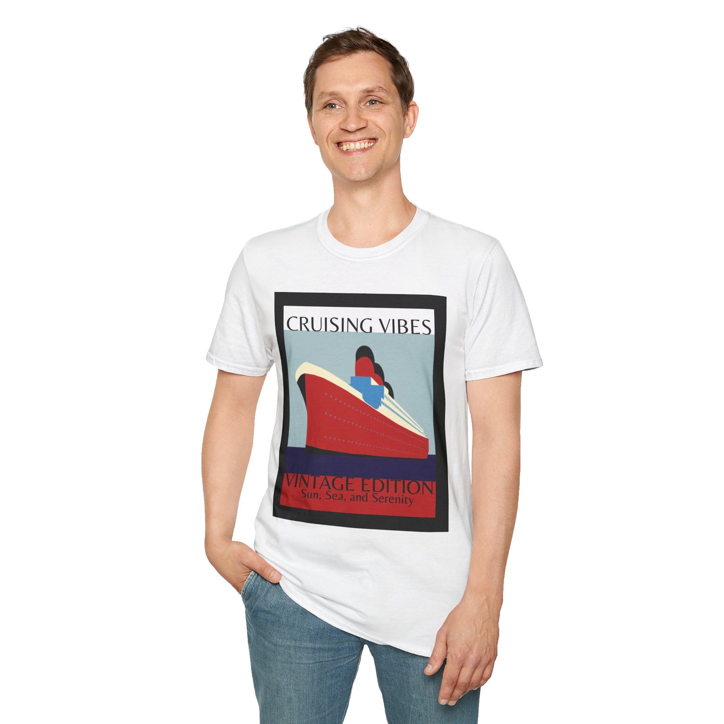 “Cruising Vibes" T-Shirt | Relaxed Cruise Vacation Tee for Men & Women