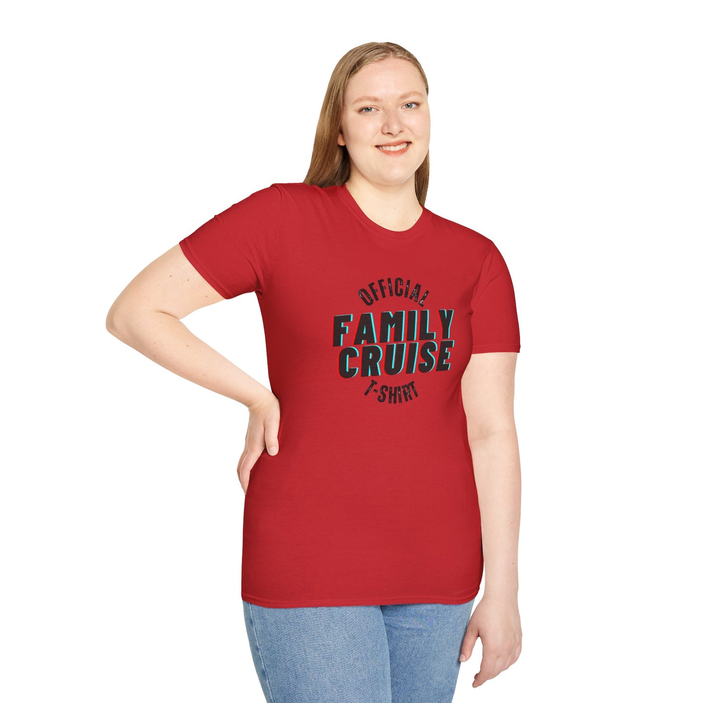 “Official Family Cruise" T-Shirt | 1980s Retro Cruise Tee for Families & Groups