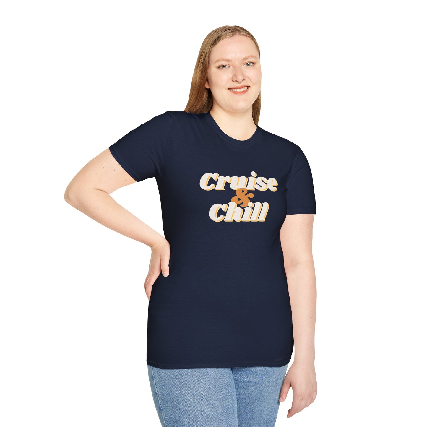 “Cruise and Chill" T-Shirt | Relaxing Cruise Vacation Tee for Men & Women”