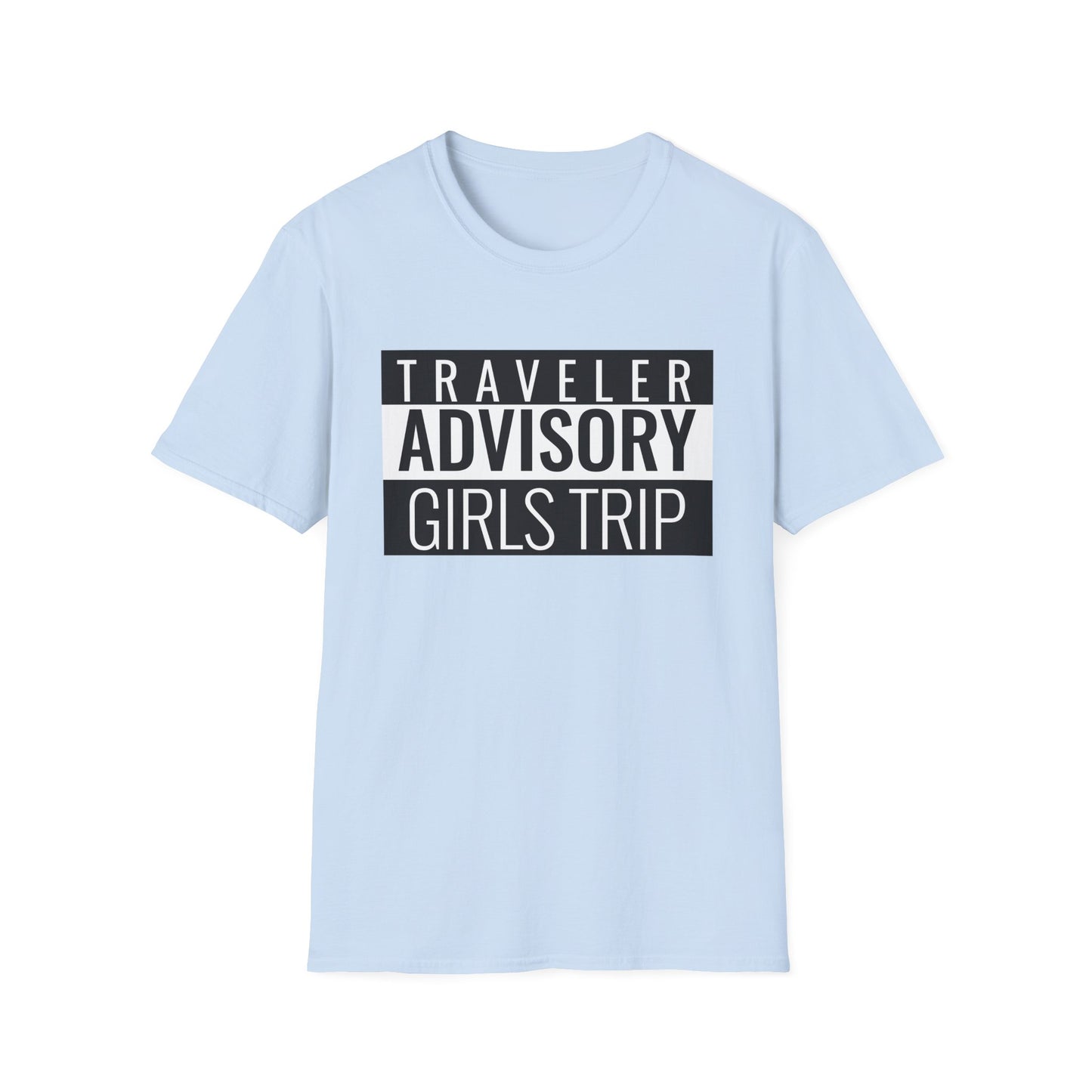 “Traveler Advisory Girls Trip" T-Shirt | Fun Cruise Shirt for Women & Squads