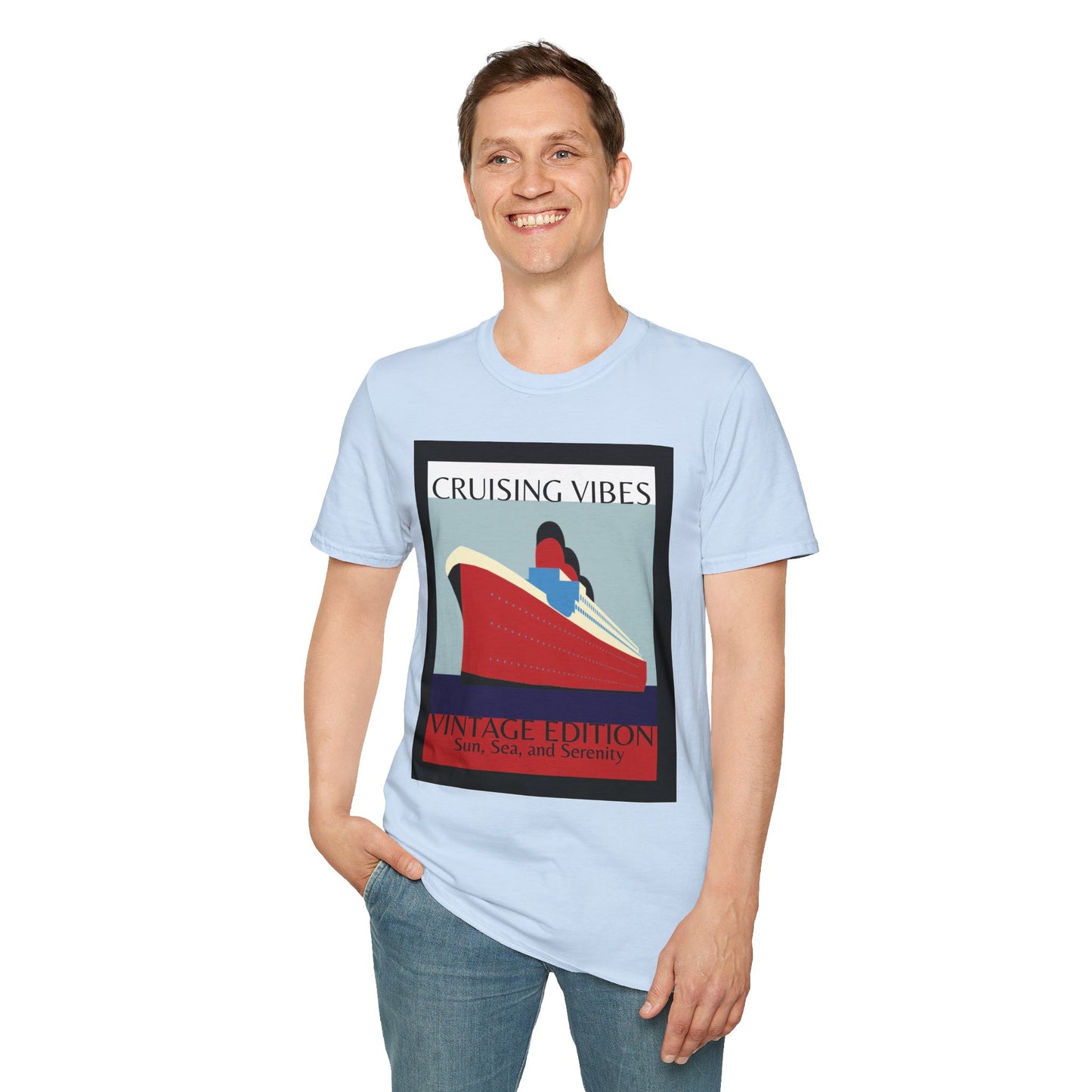 “Cruising Vibes" T-Shirt | Relaxed Cruise Vacation Tee for Men & Women