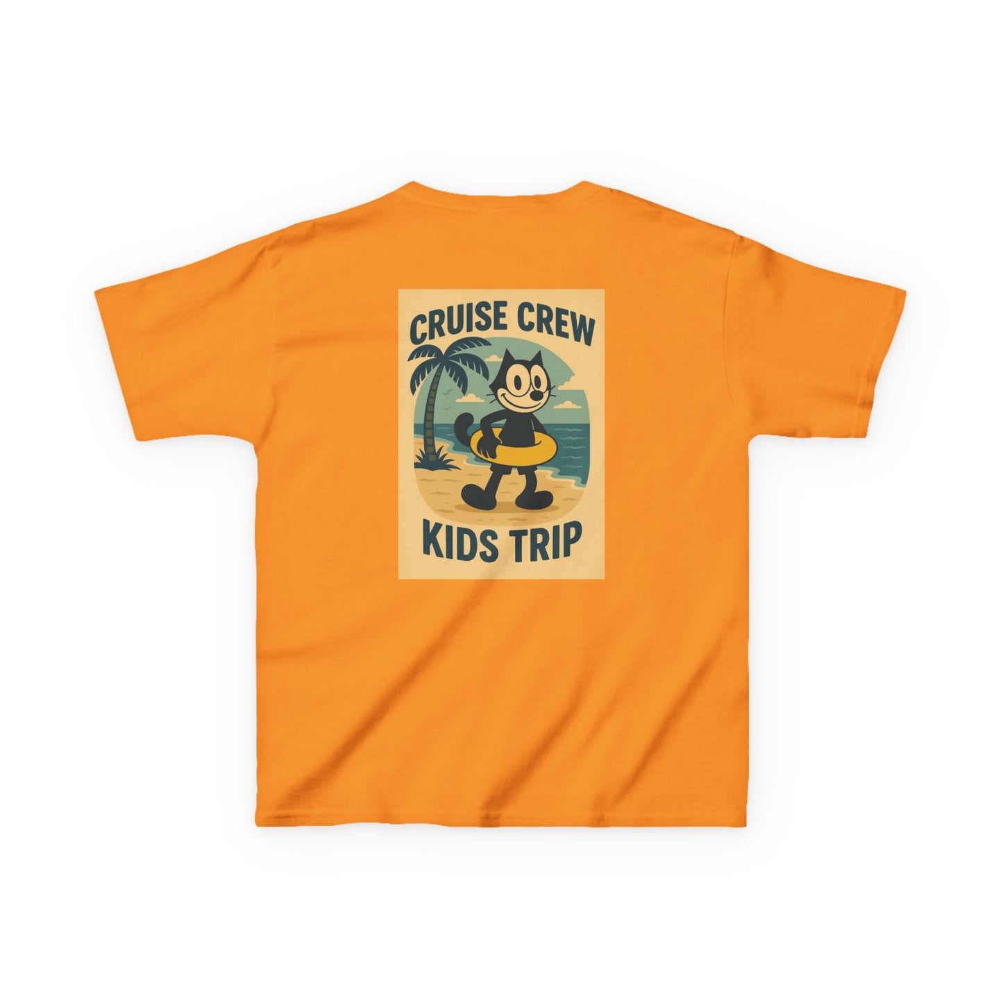 Cruise Crew – Kids Trip Beach Vintage Cartoon T-Shirt (Public Domain Felix the Cat)