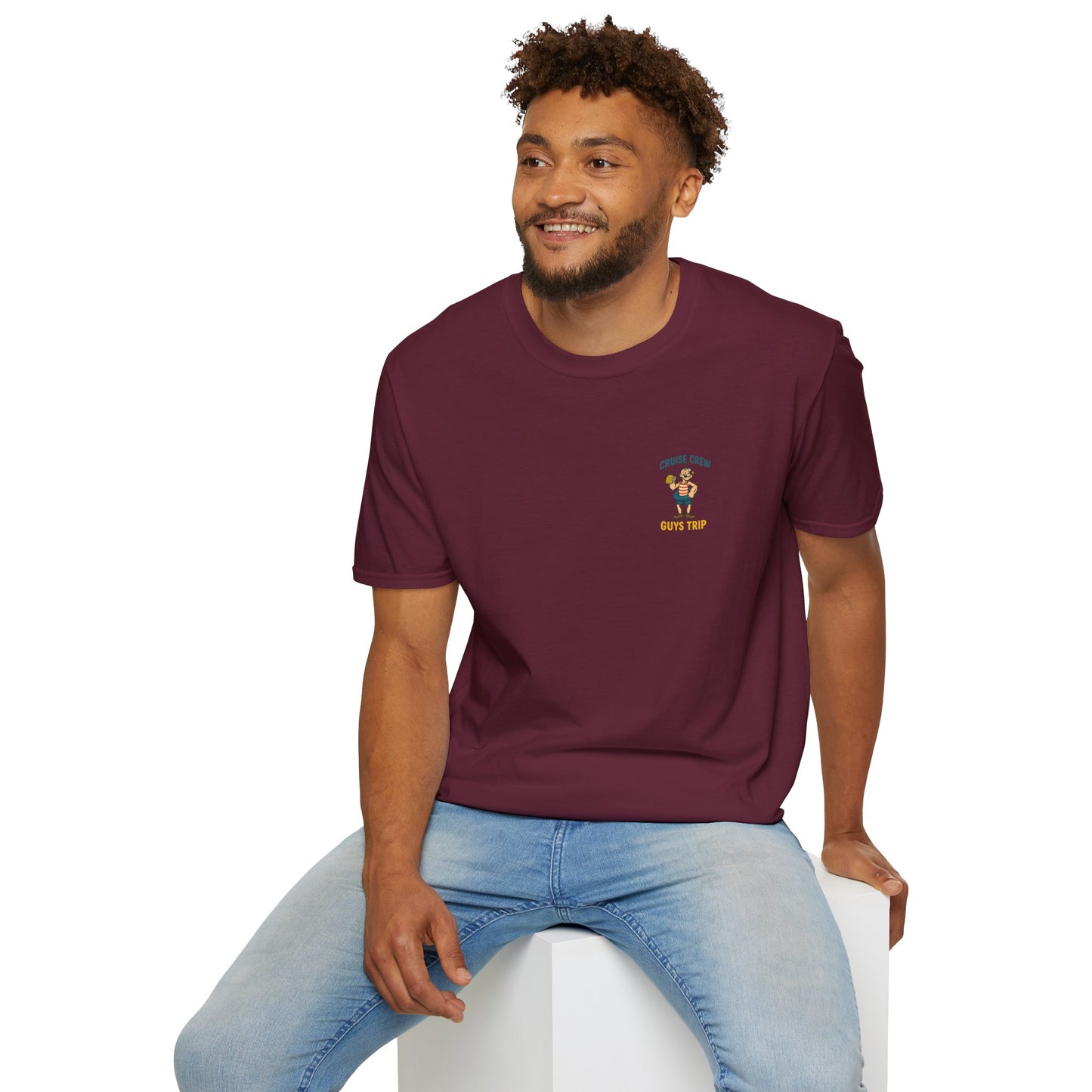 Cruise Crew – Guys Trip Beach Vintage Cartoon T-Shirt (Public Domain Popeye)